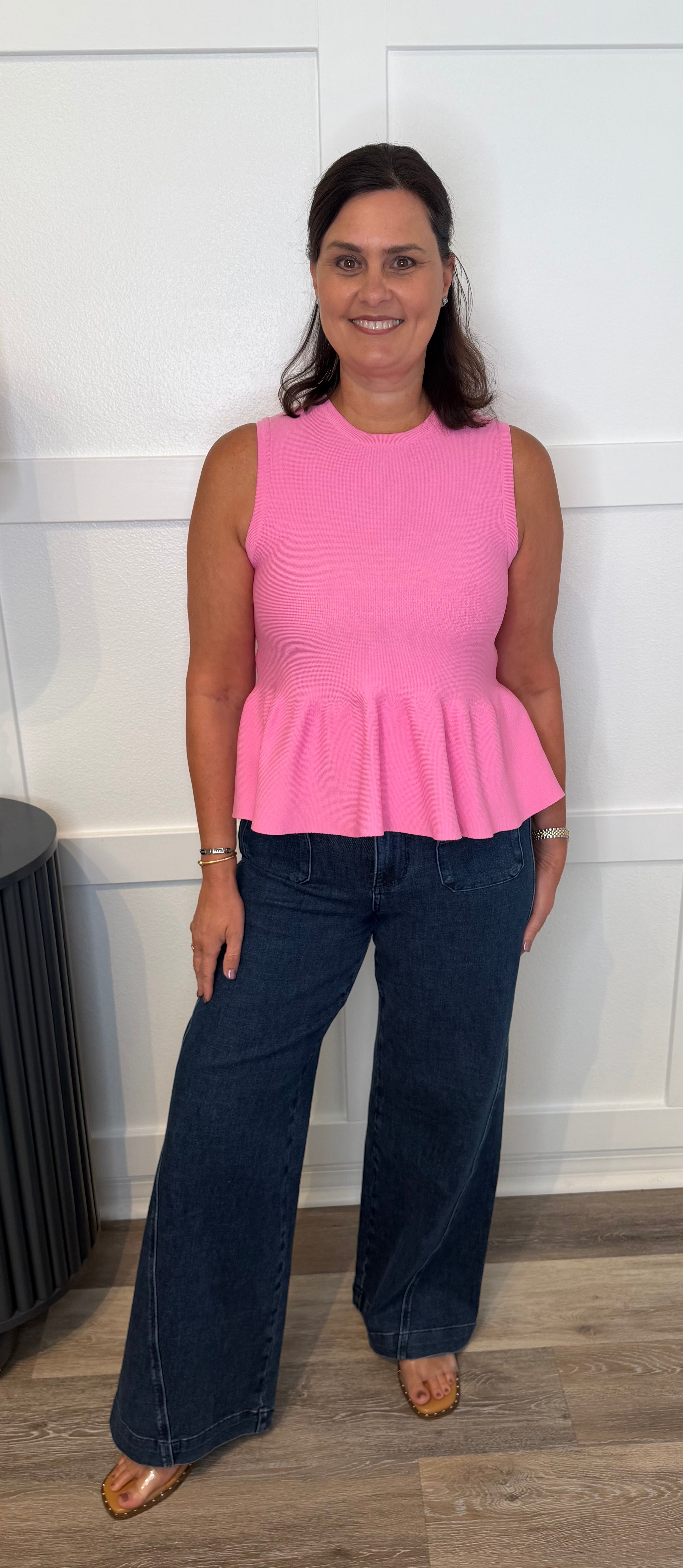 Pink Ruffle top