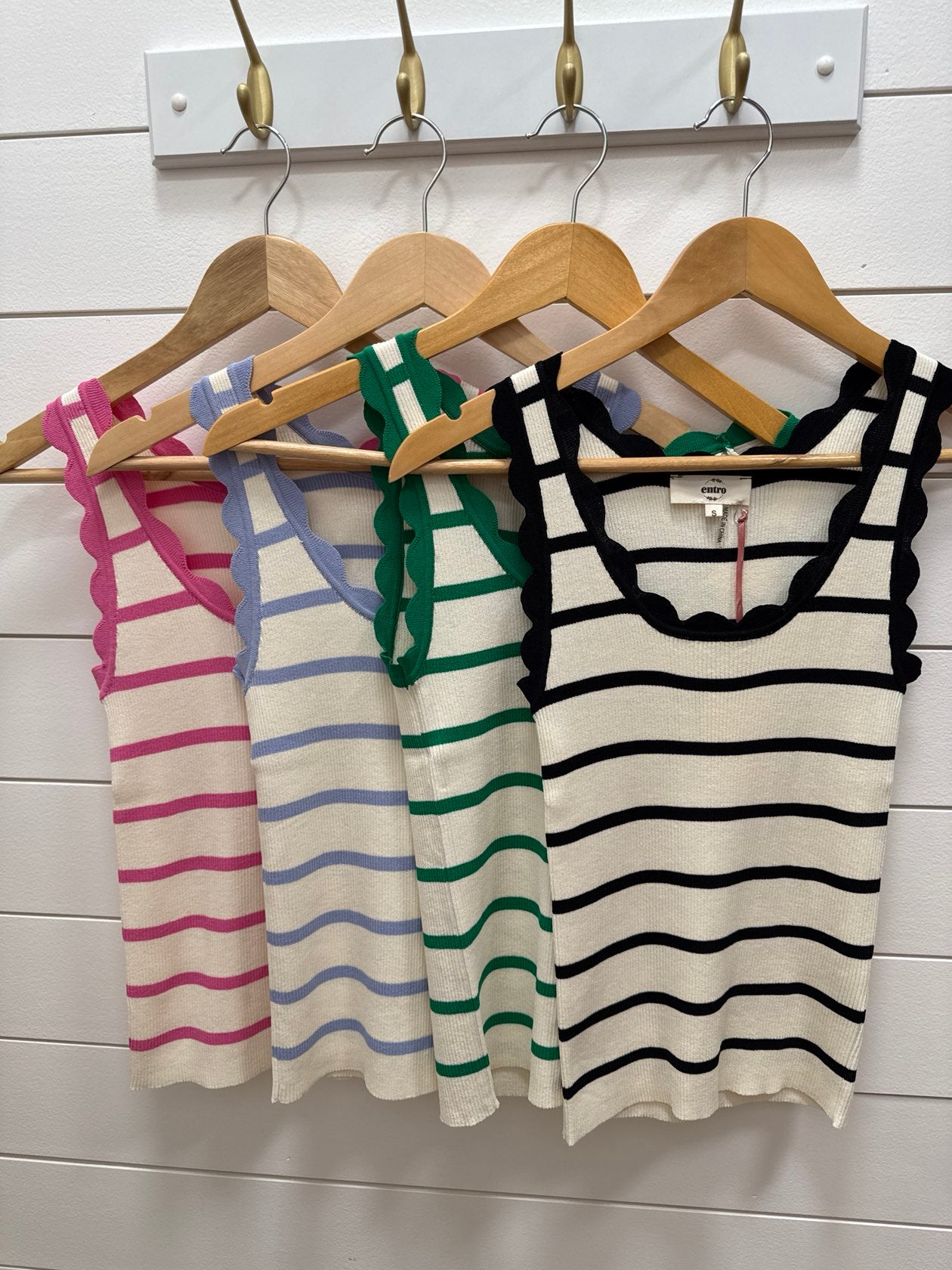 Scallop and Stripes Tank