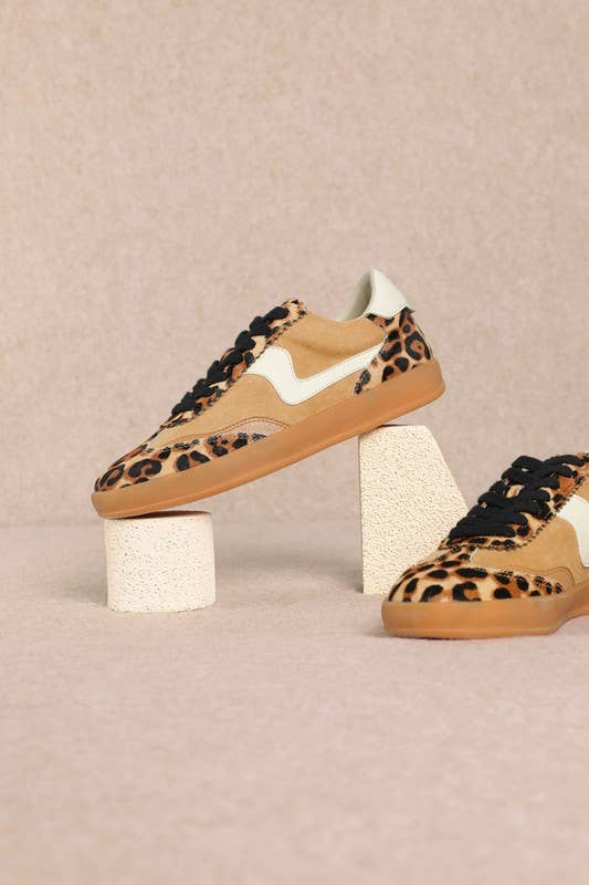 Cheetah print sneakers