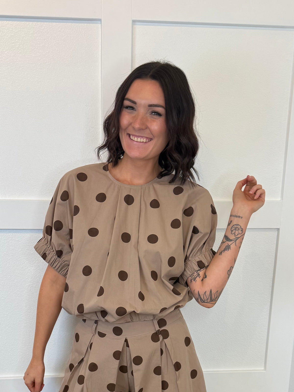 Mocha Balloon Top