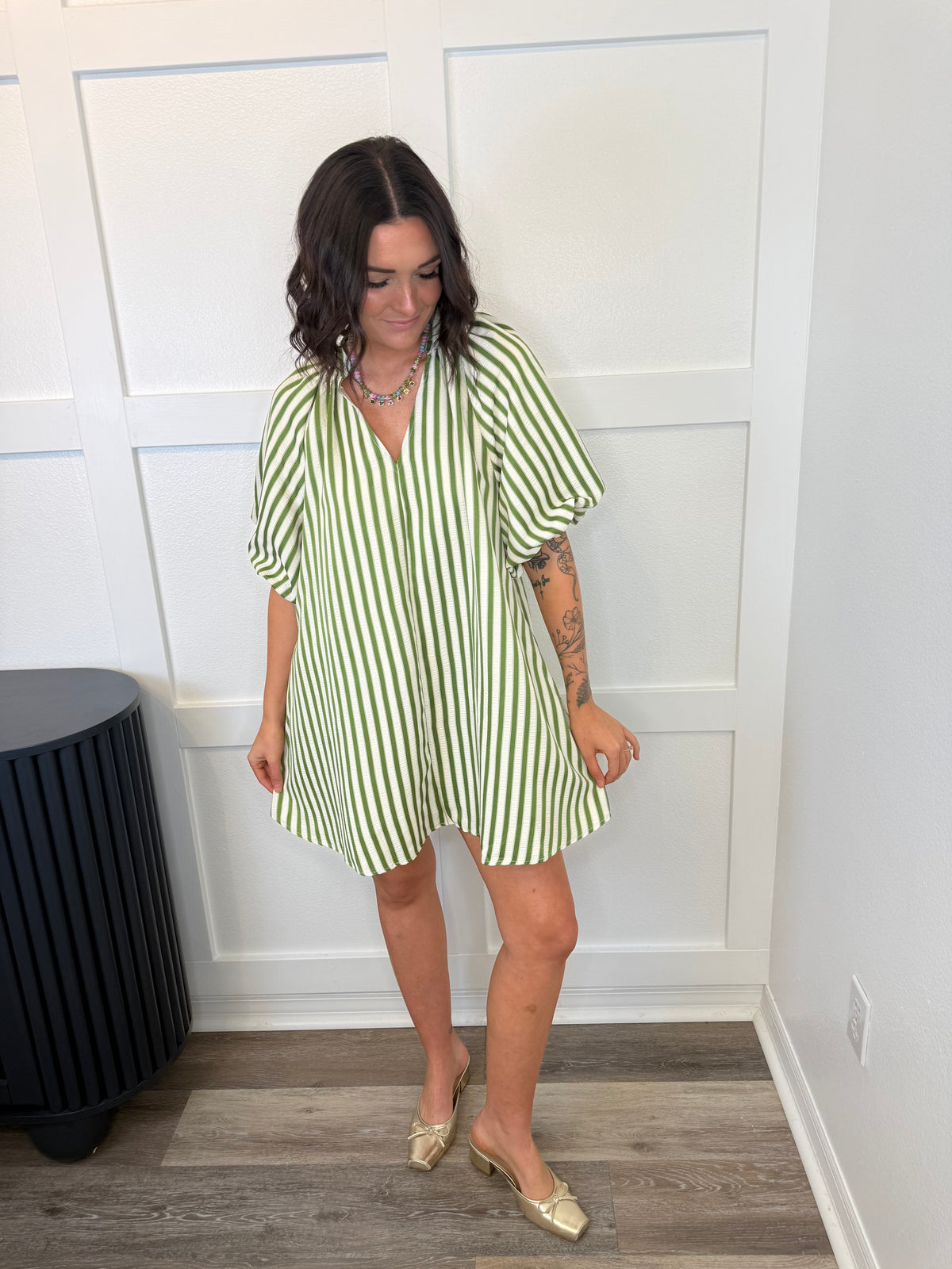 Striped Midi Dress