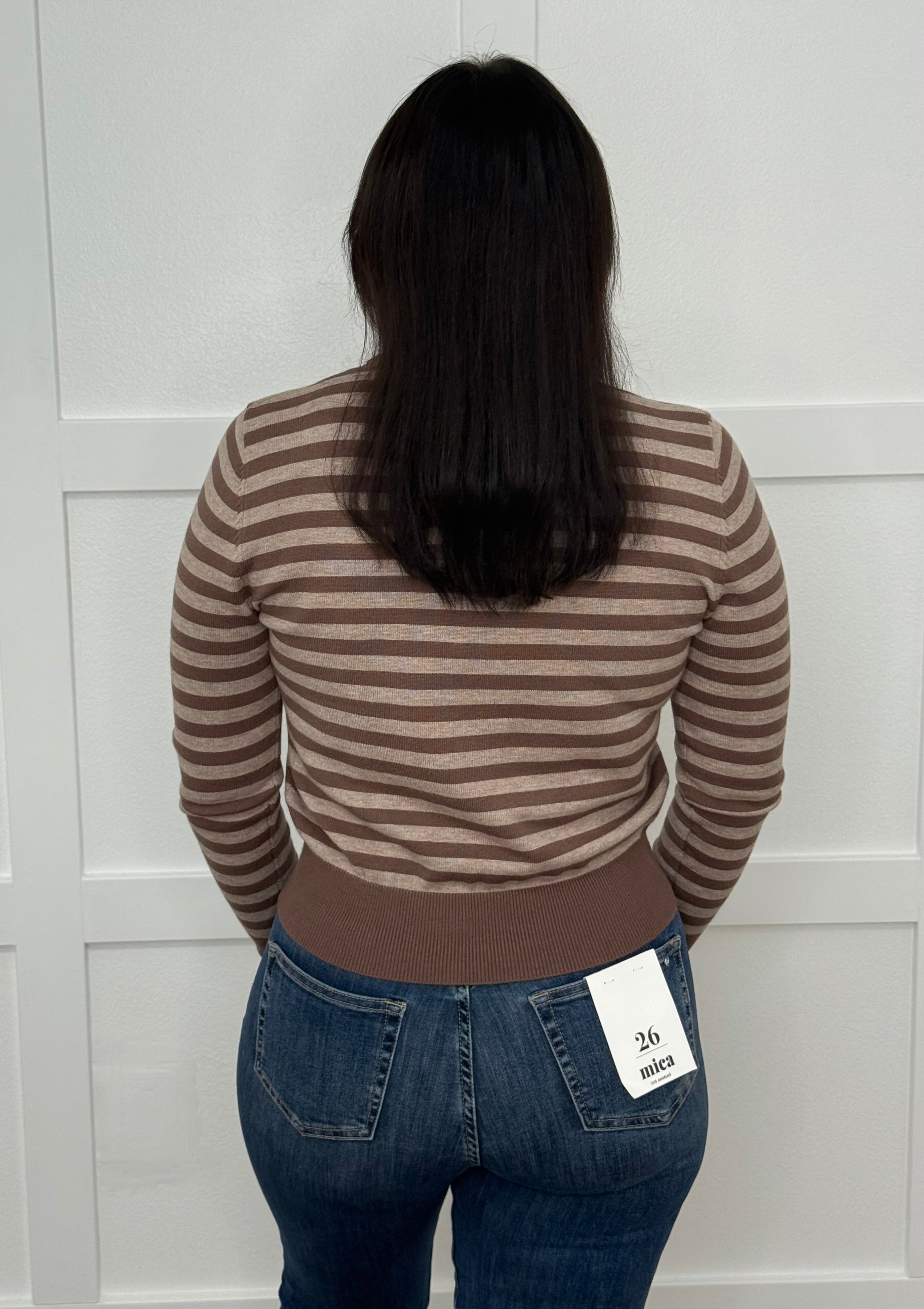 The Mocha Stripe Sweater
