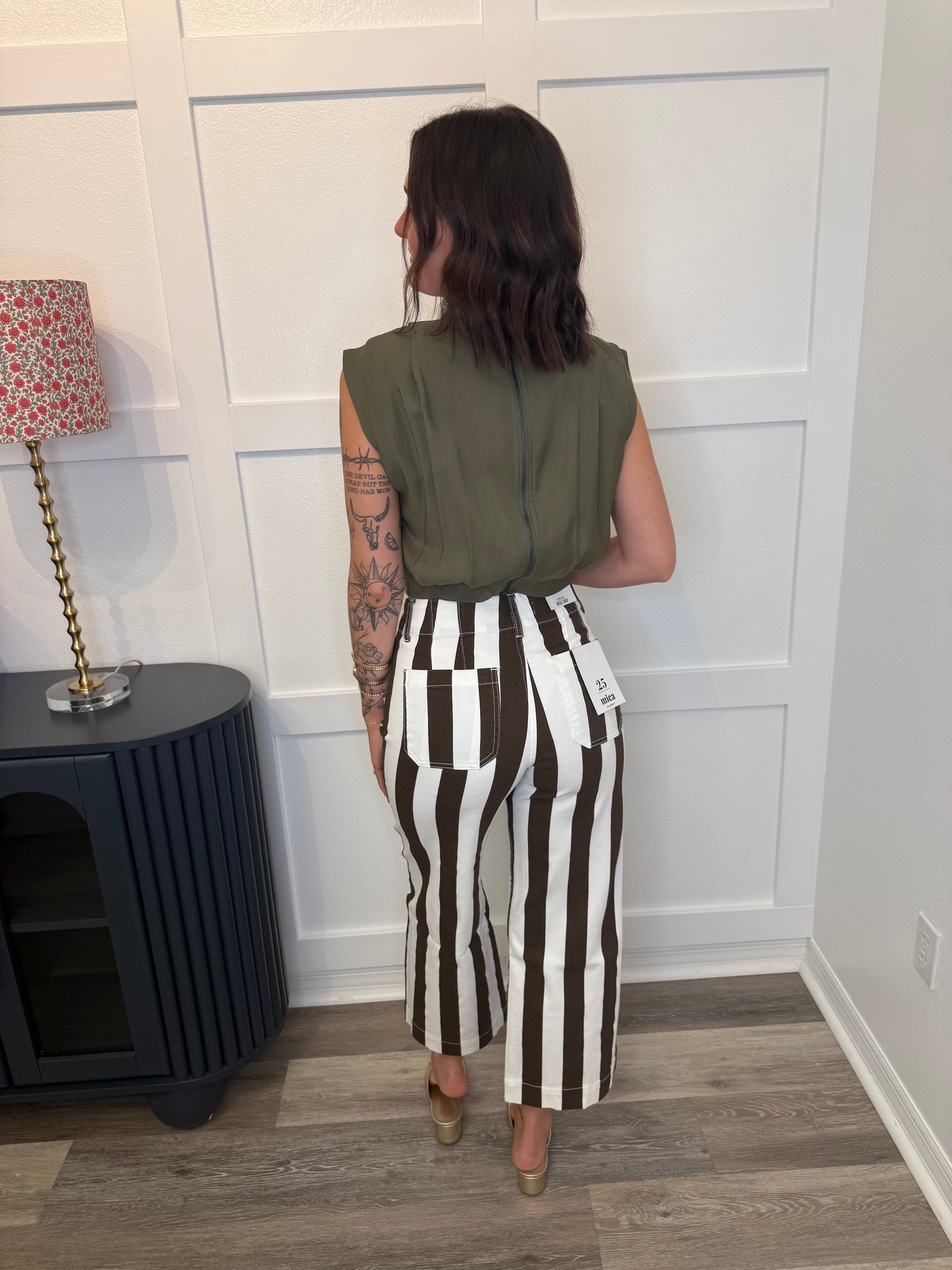 Pleated High Neck Top