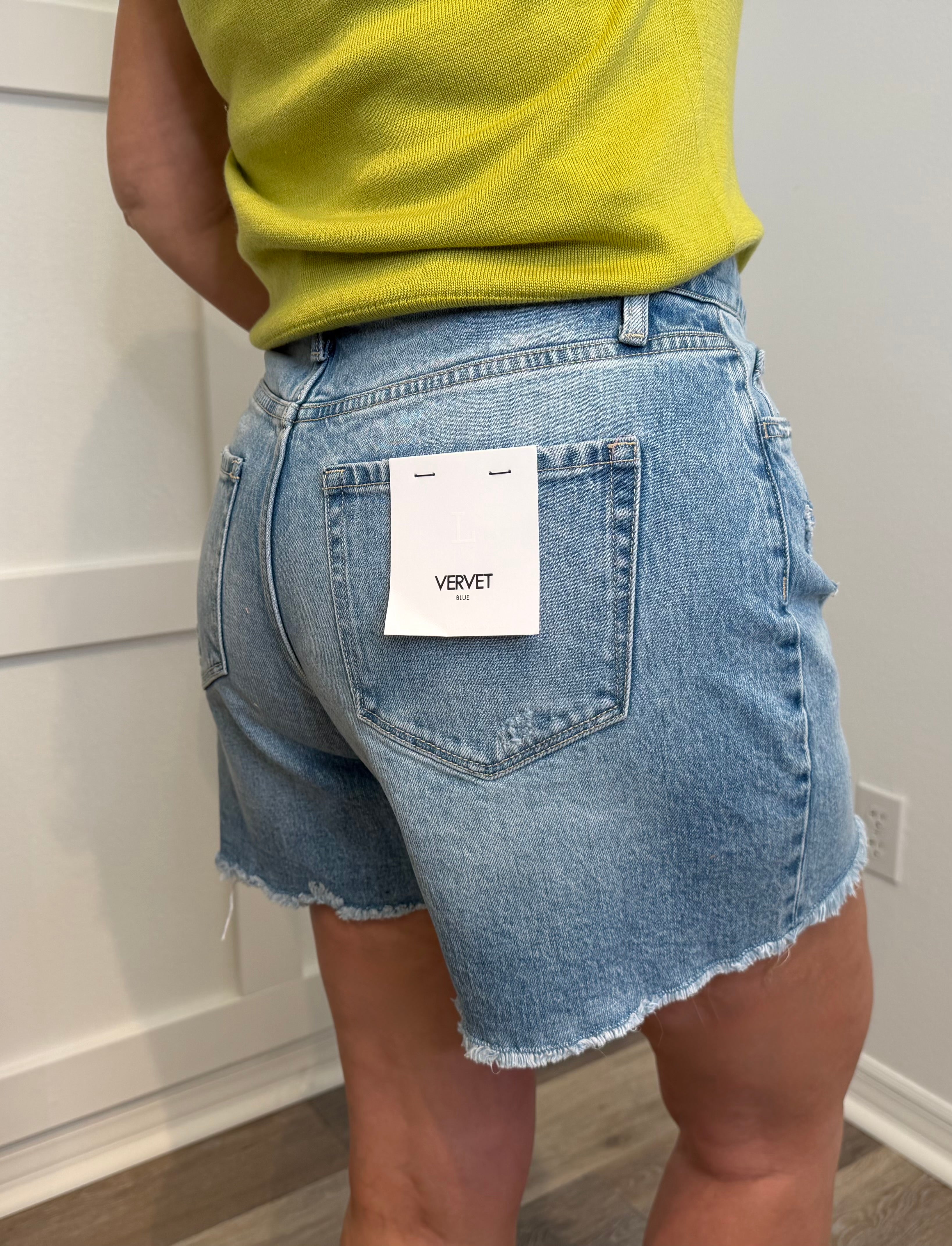 HIGH RISE BOYFRIEND SHORTS