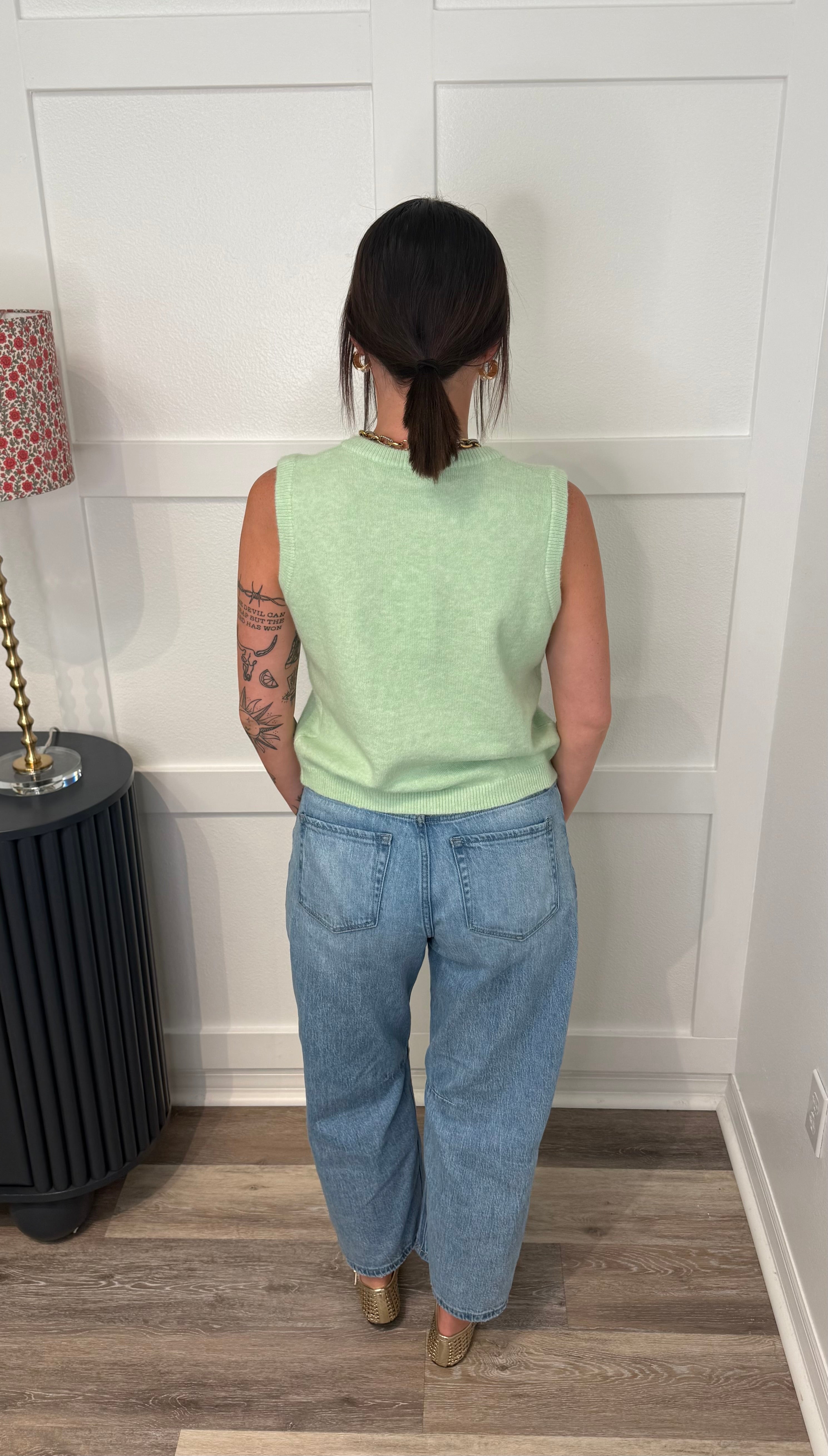 Lime Sweater Top