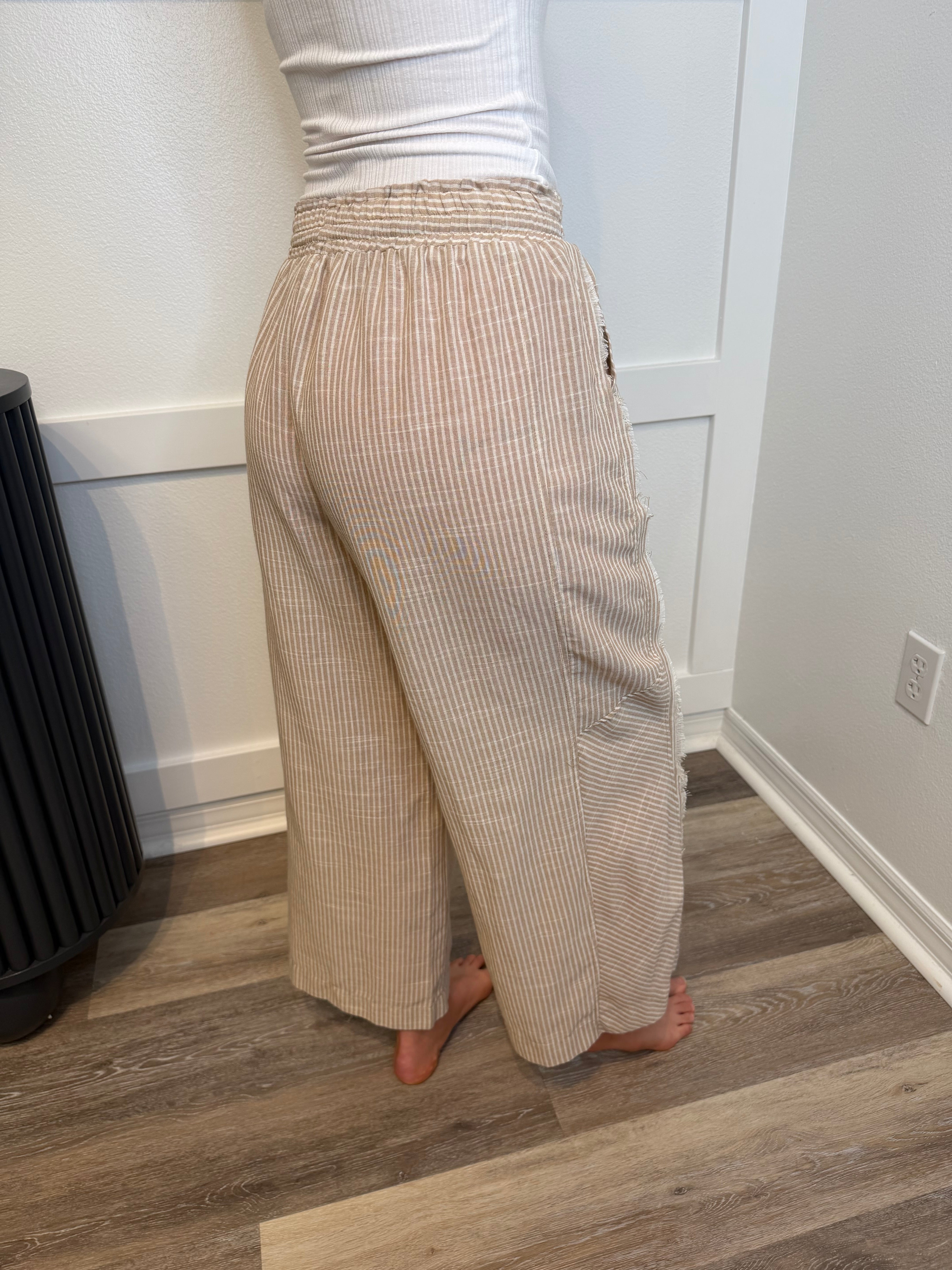 Striped Linen Pants
