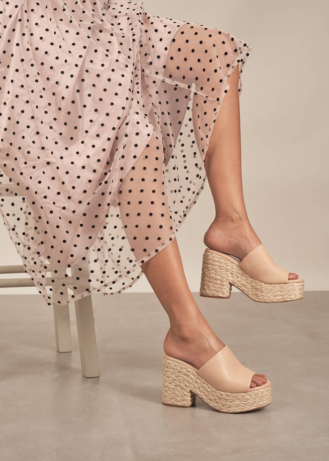 ASHLYN RAFFIA HEELS