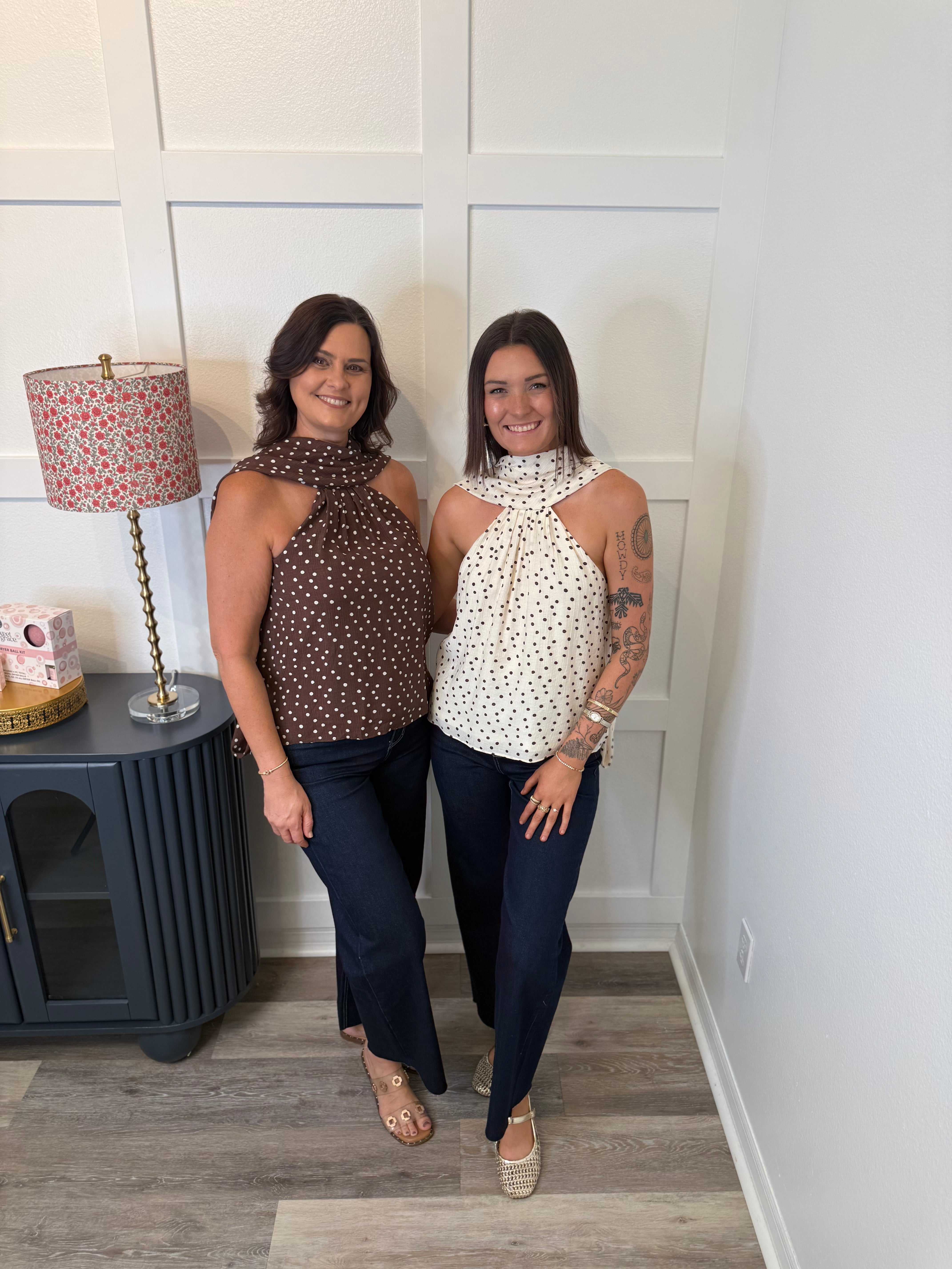 The Polka Dot Drape Top