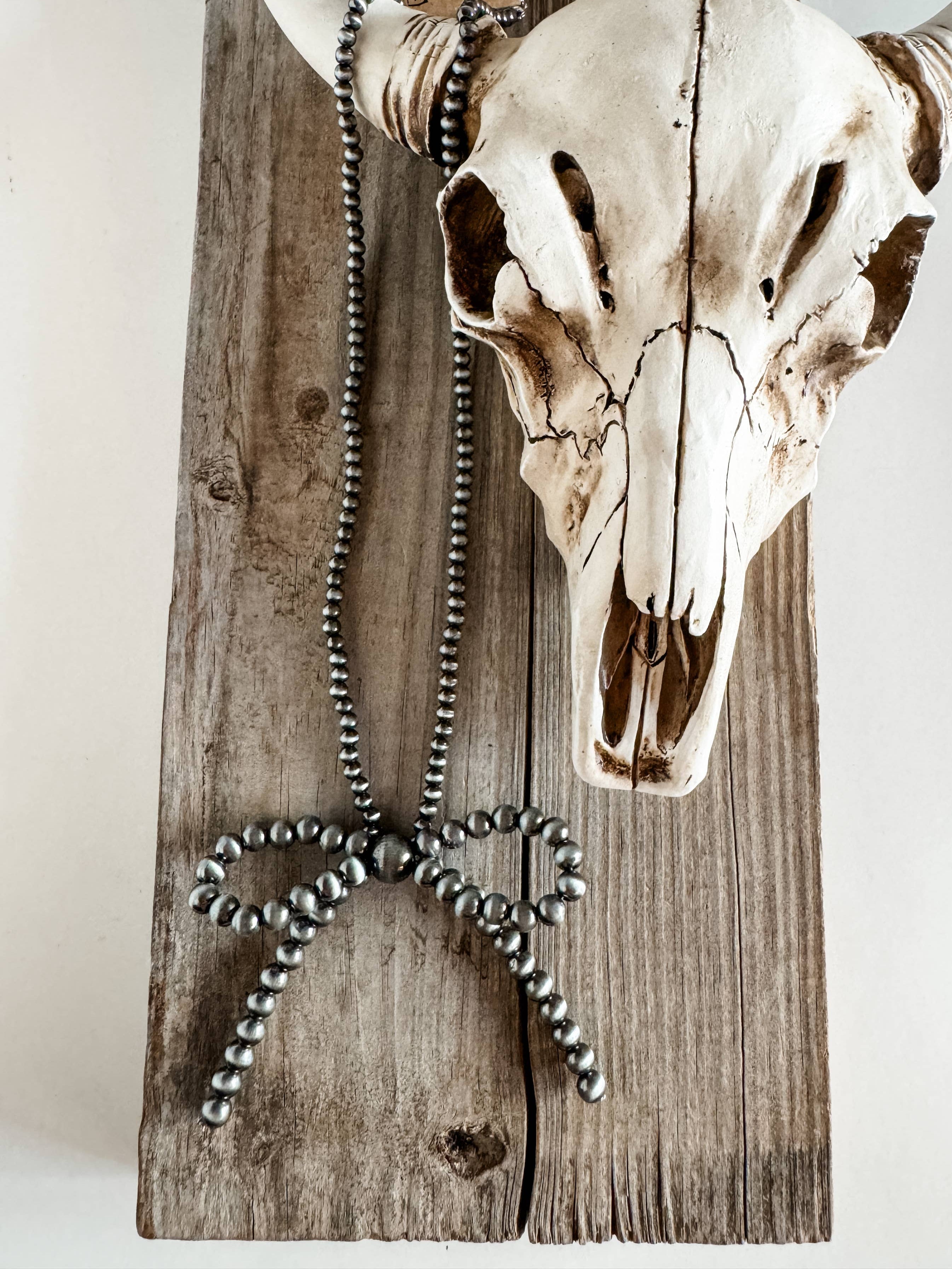 Western Navajo Bead Bow Necklace