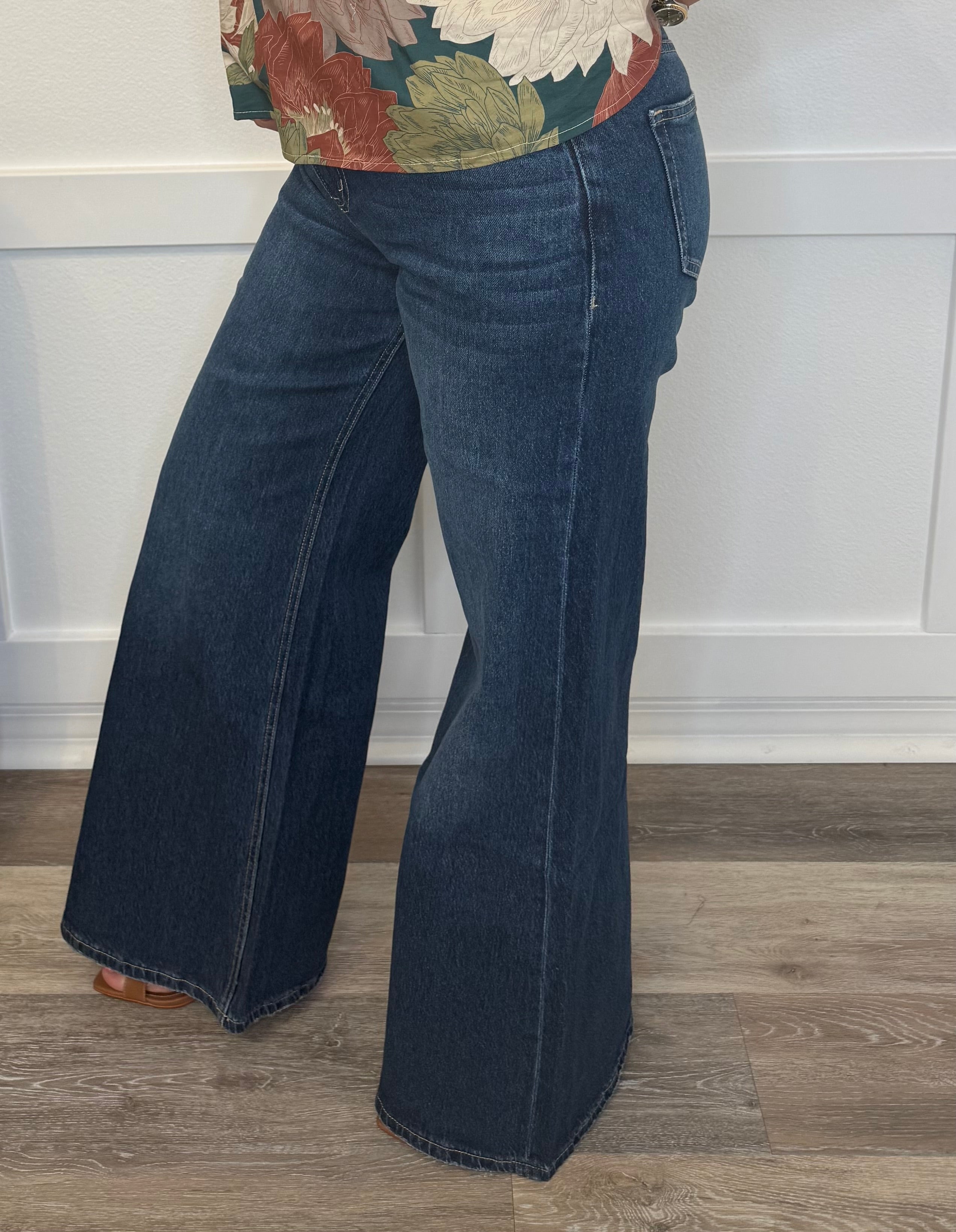 Mica Mid Rise Vintage Wide Leg Denim