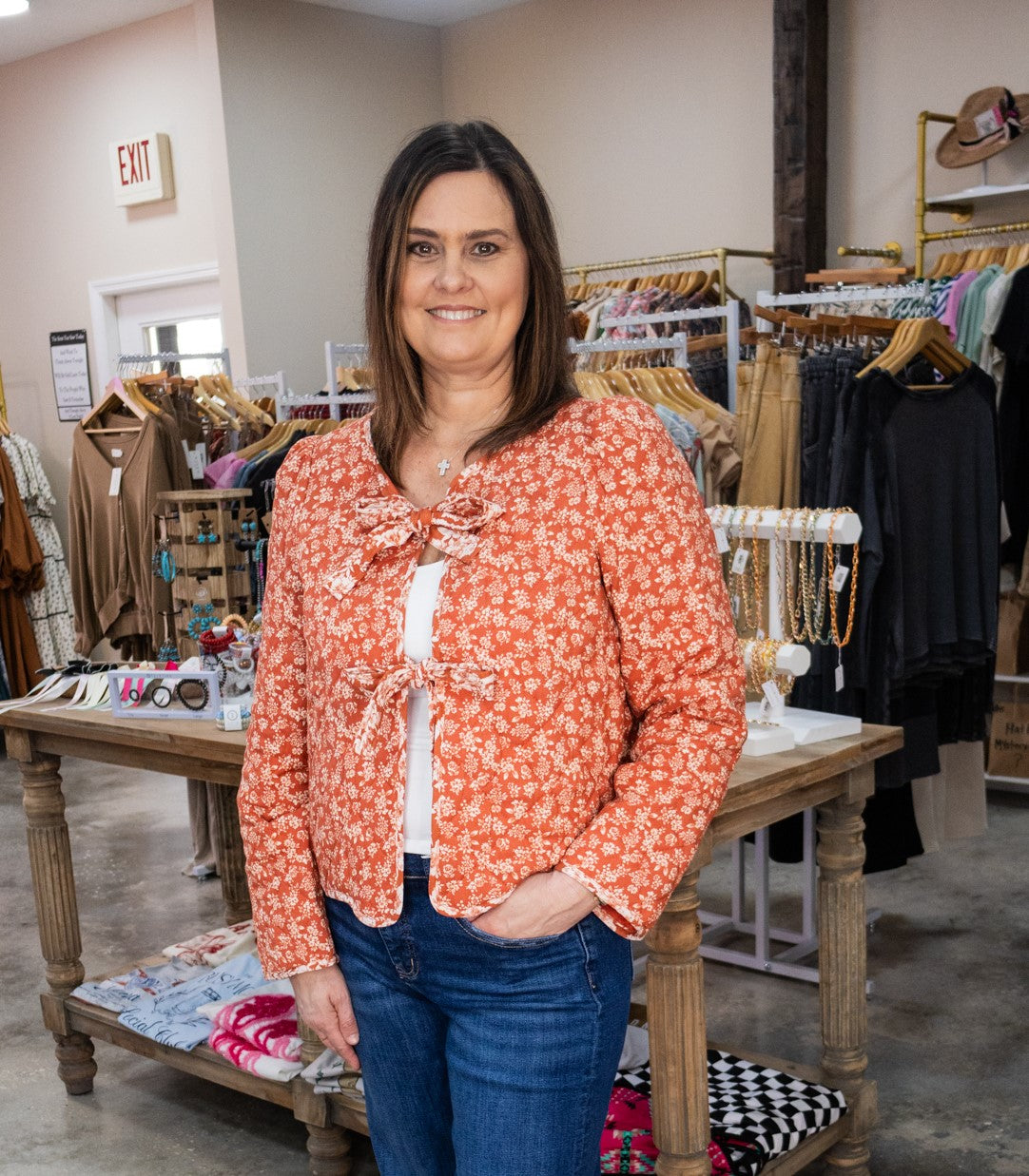 Ditzy Floral Quilted Jacket