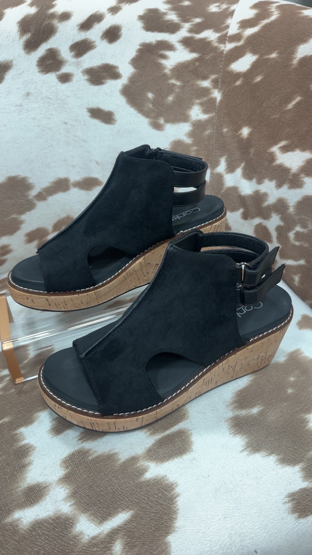 Corkys Falling Hard - Black Suede