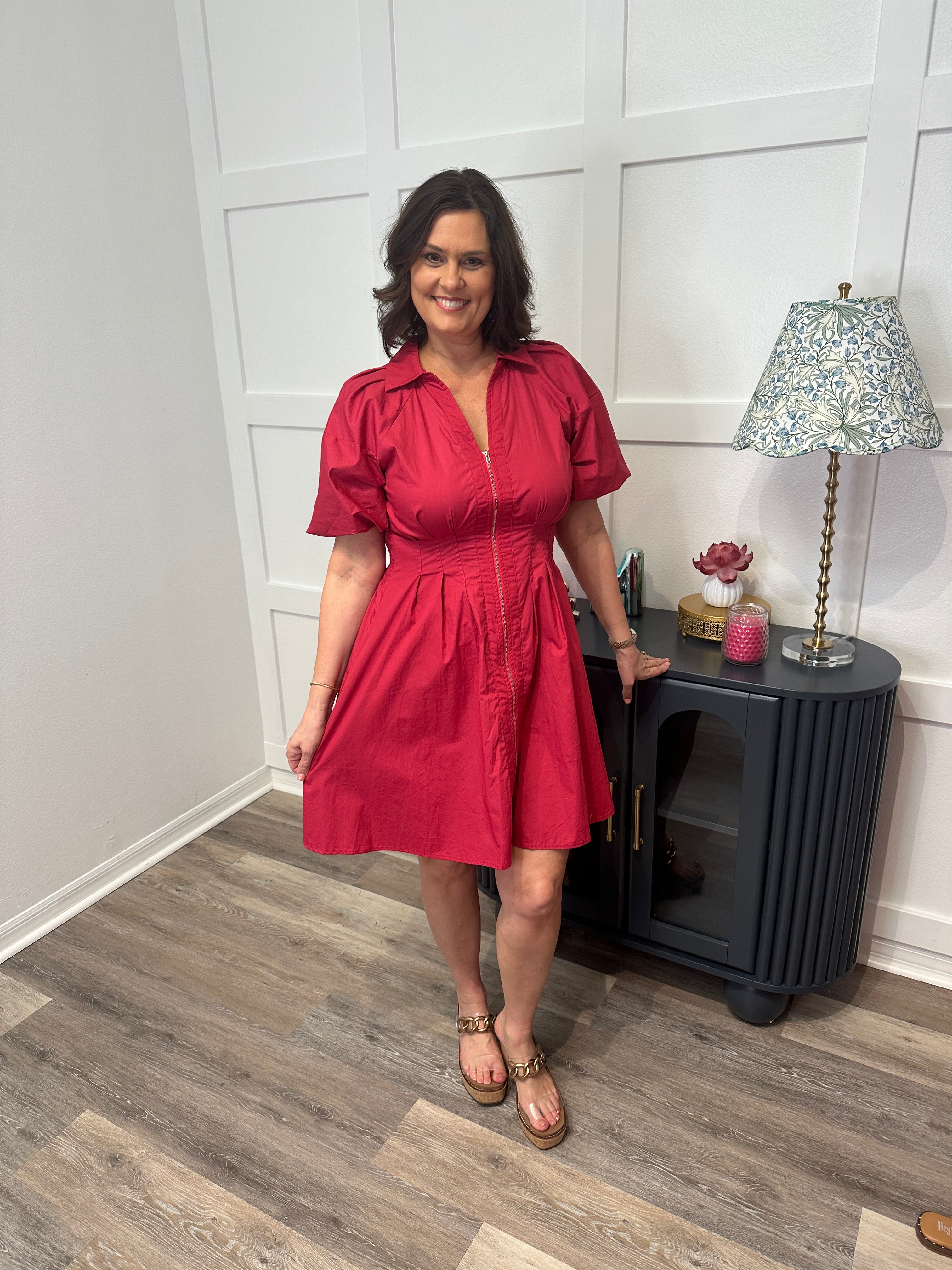 Berry Statement Dress