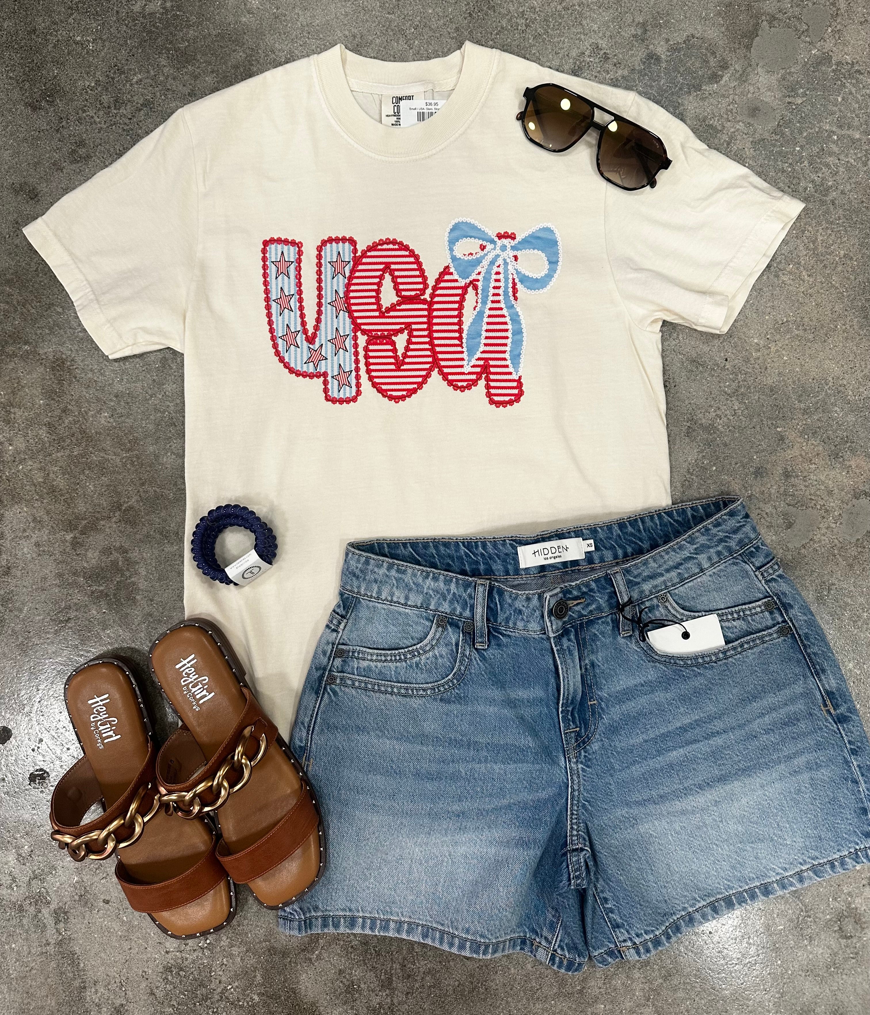 USA- Stars, Stripes and Bow
