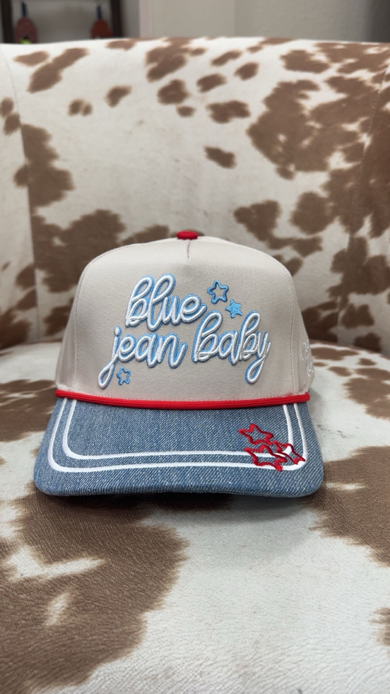 BLUE JEAN BABY HAT