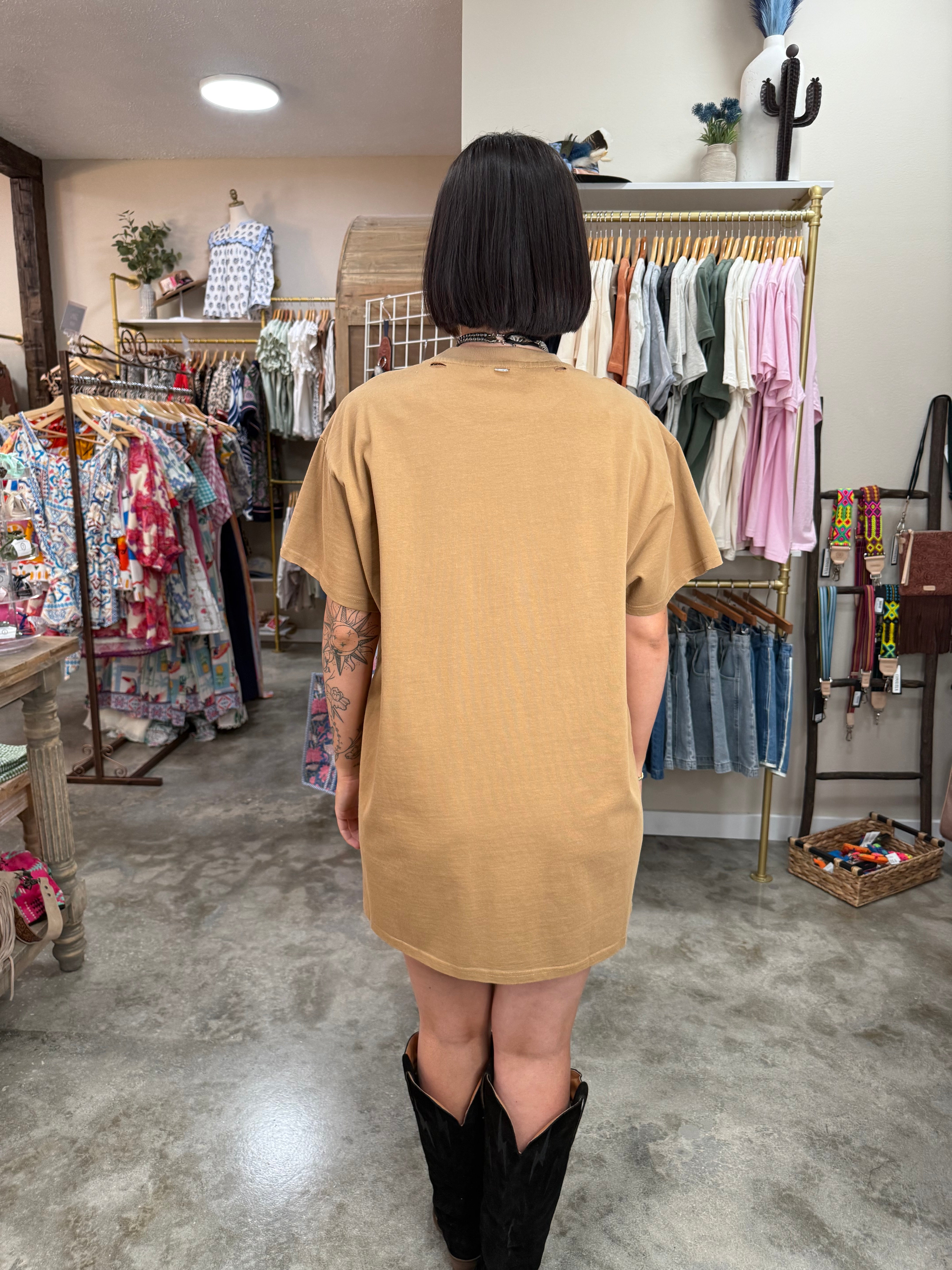 Starstruck Studded Shirt Dress