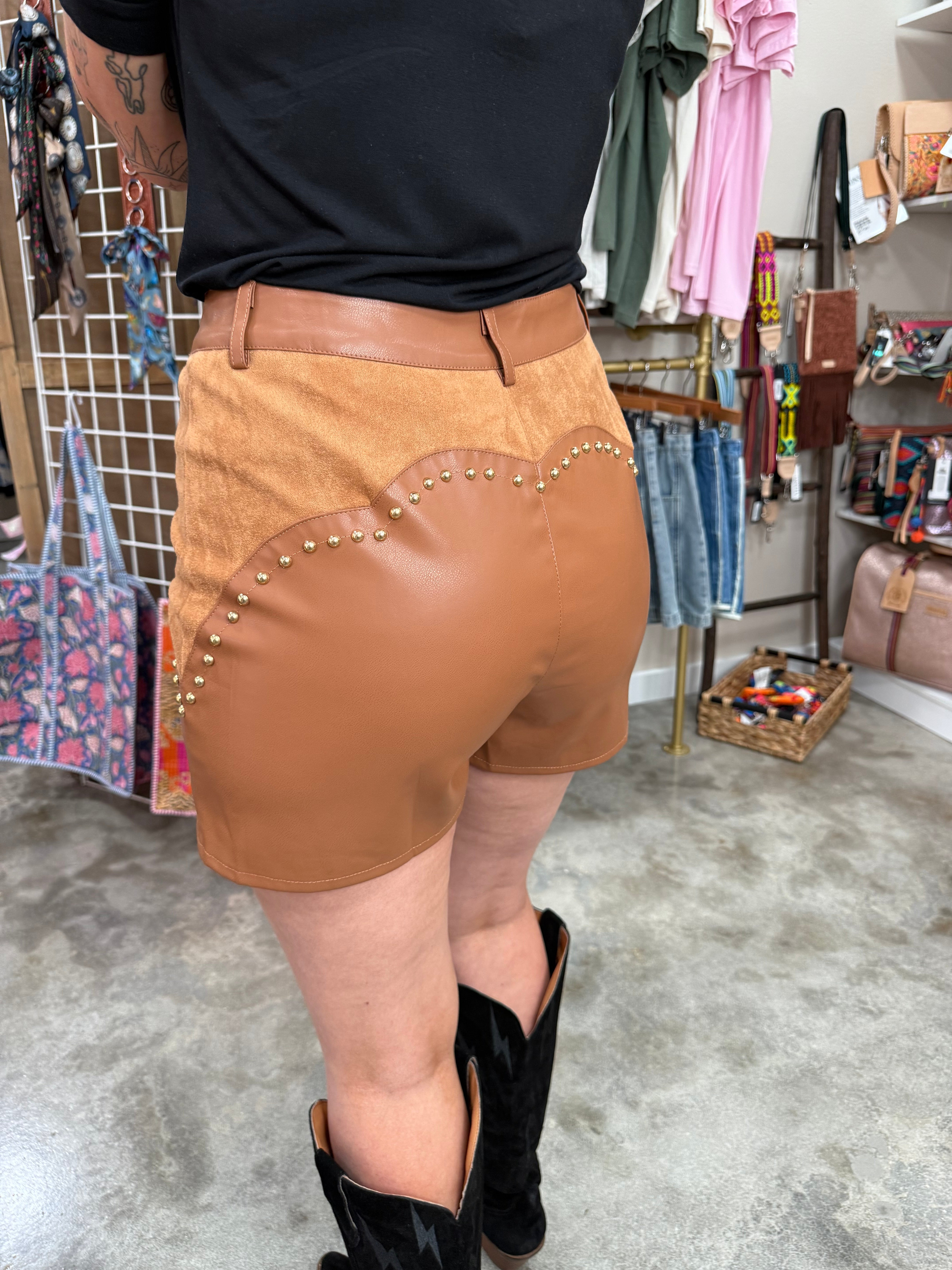 Desert Edge Studded Shorts
