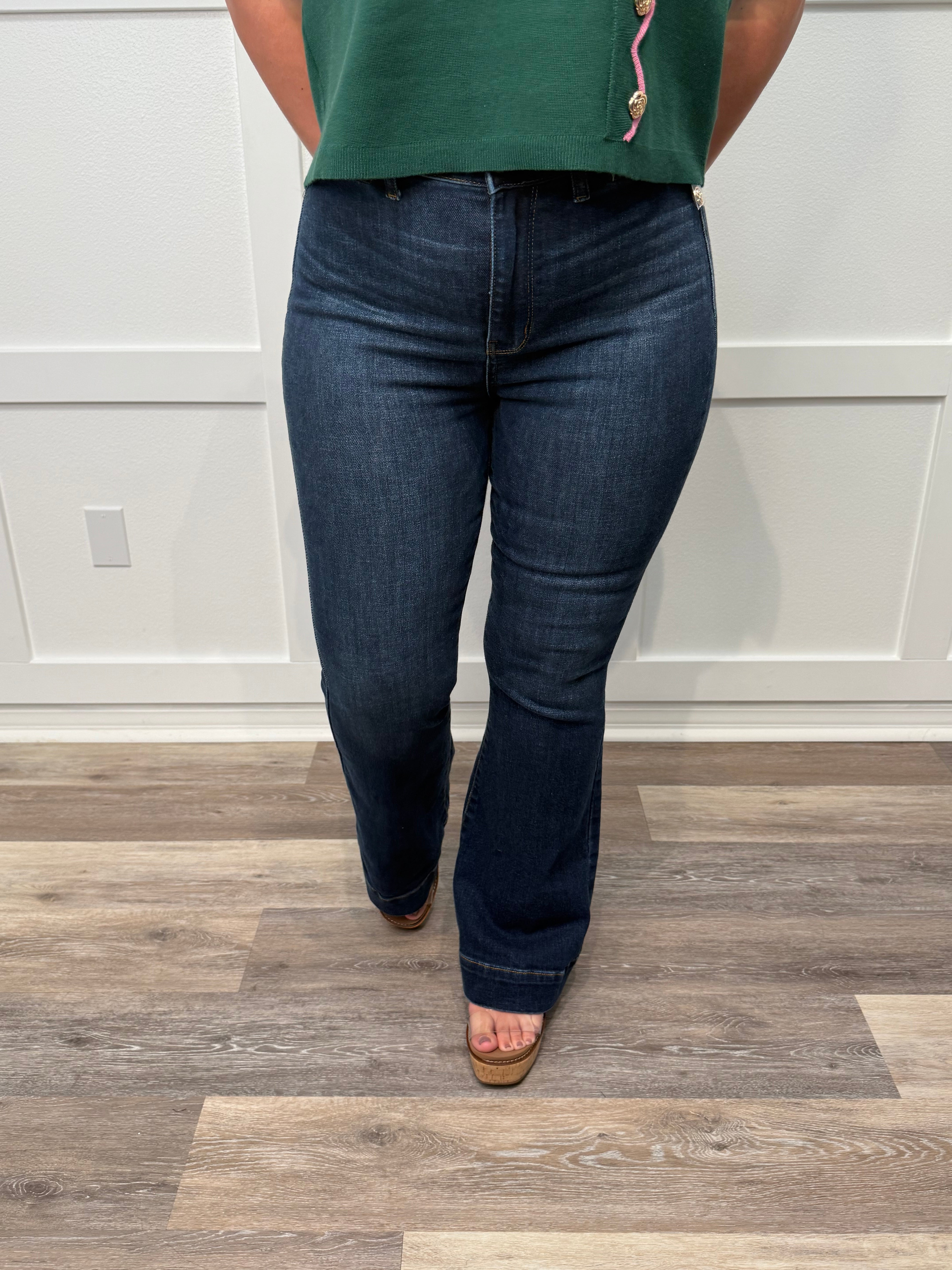 JUDY BLUE Highline Trouser Flare