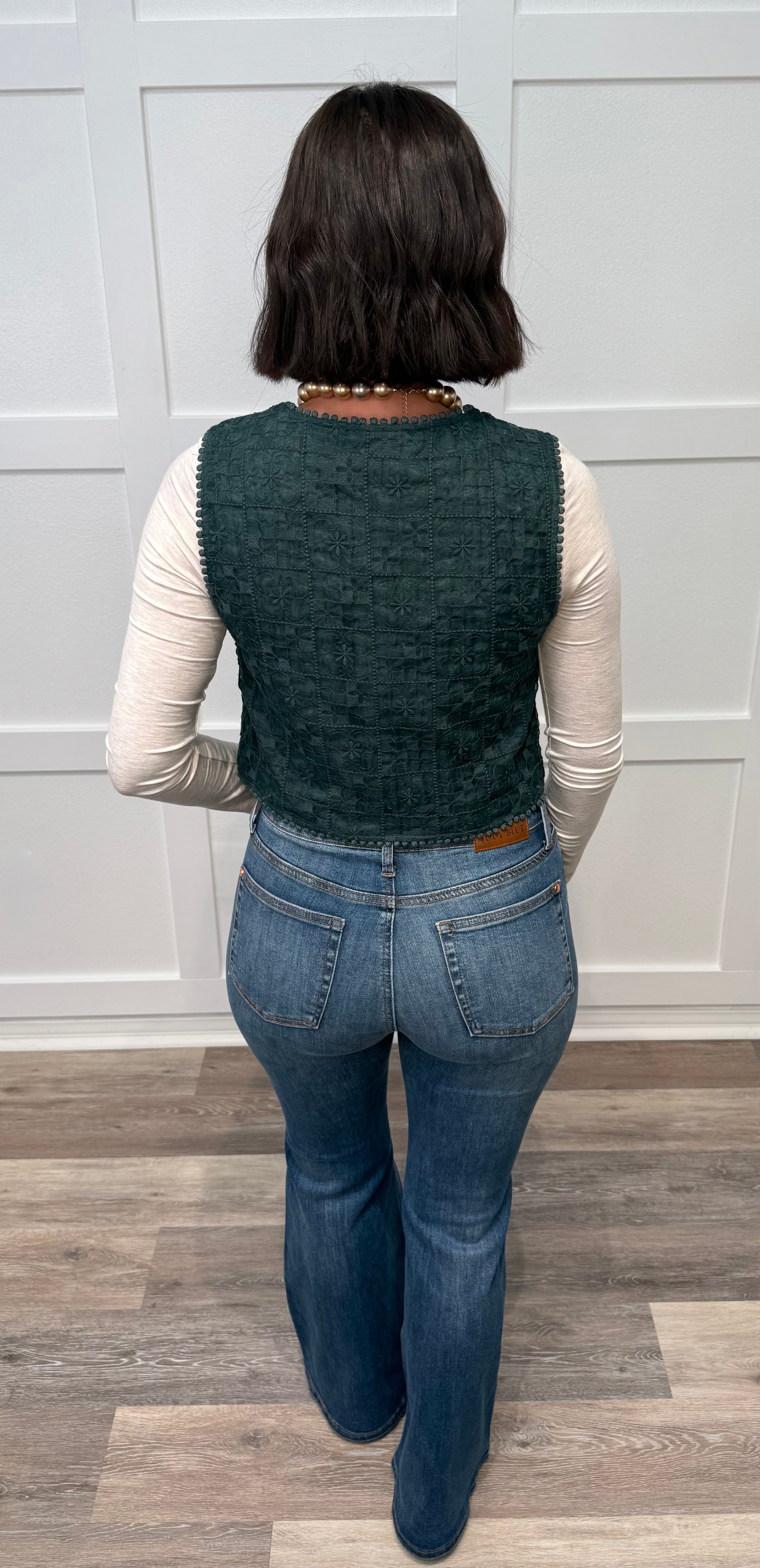 The Mistletoe Lace Vest