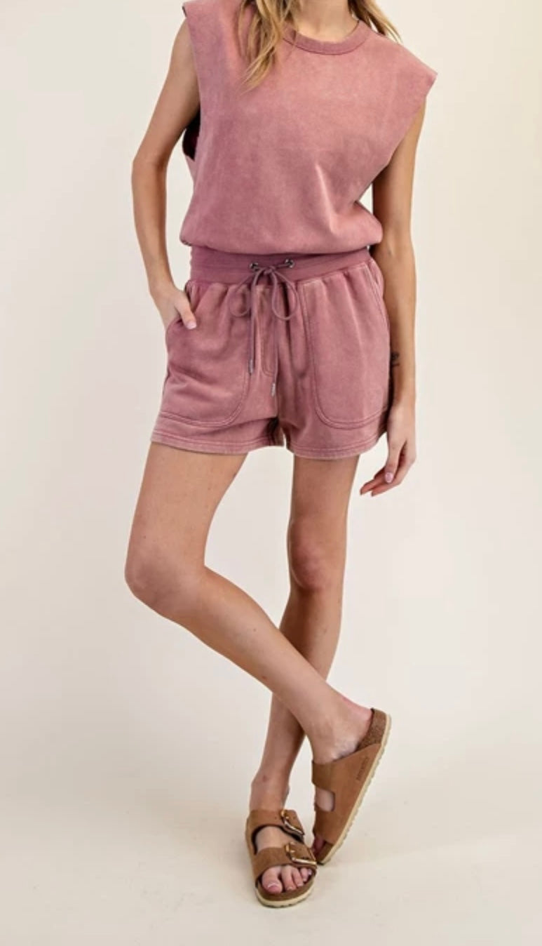 Effortless Mineral Washed Romper