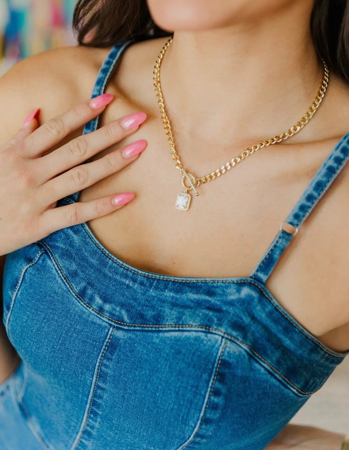 Toggle Glam Necklace