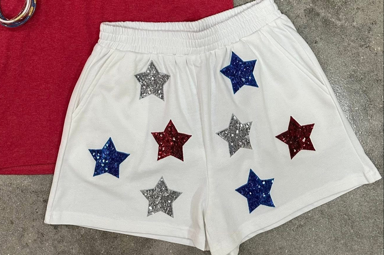 Firecracker Star Knit Shorts