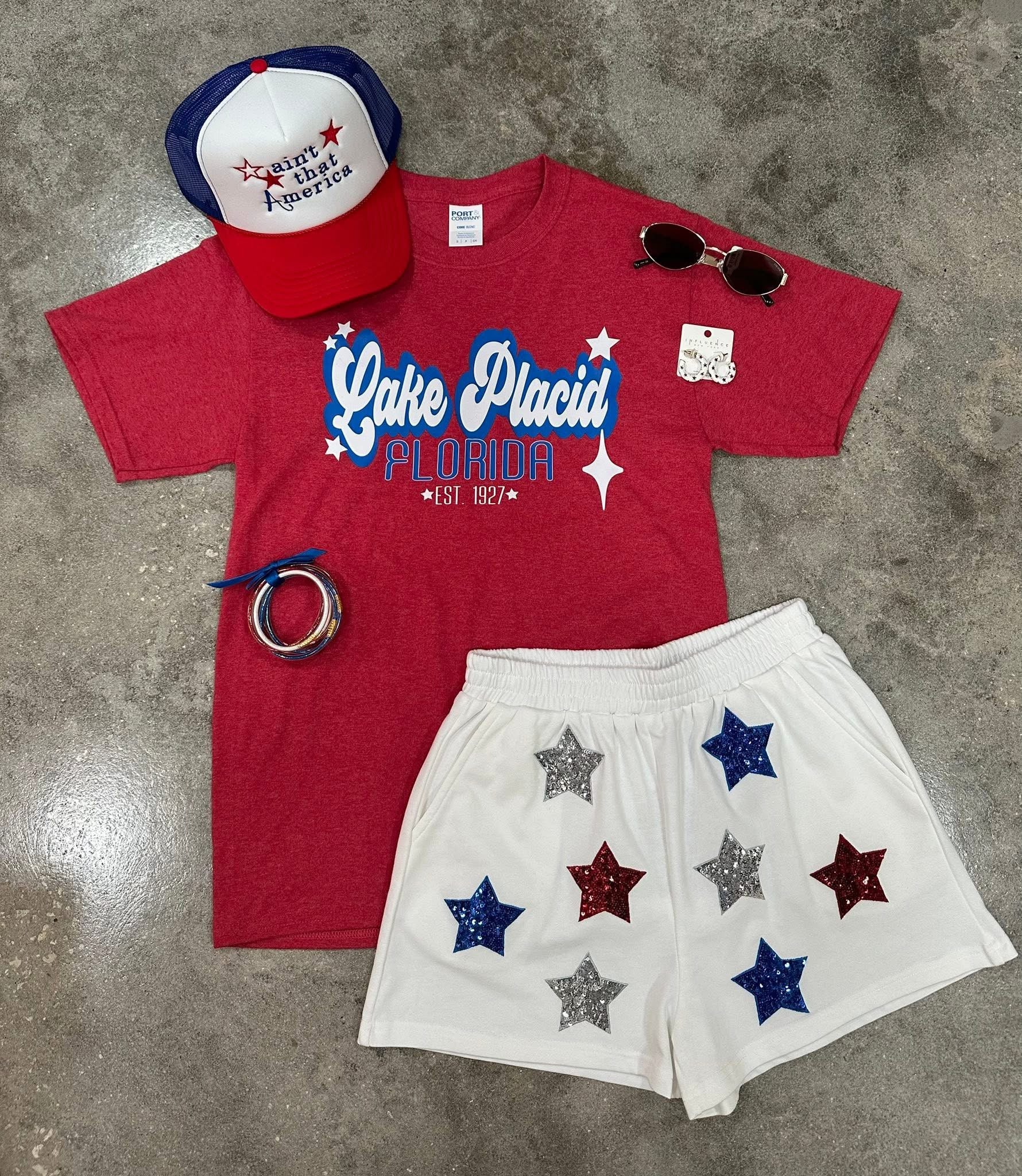 Firecracker Star Knit Shorts
