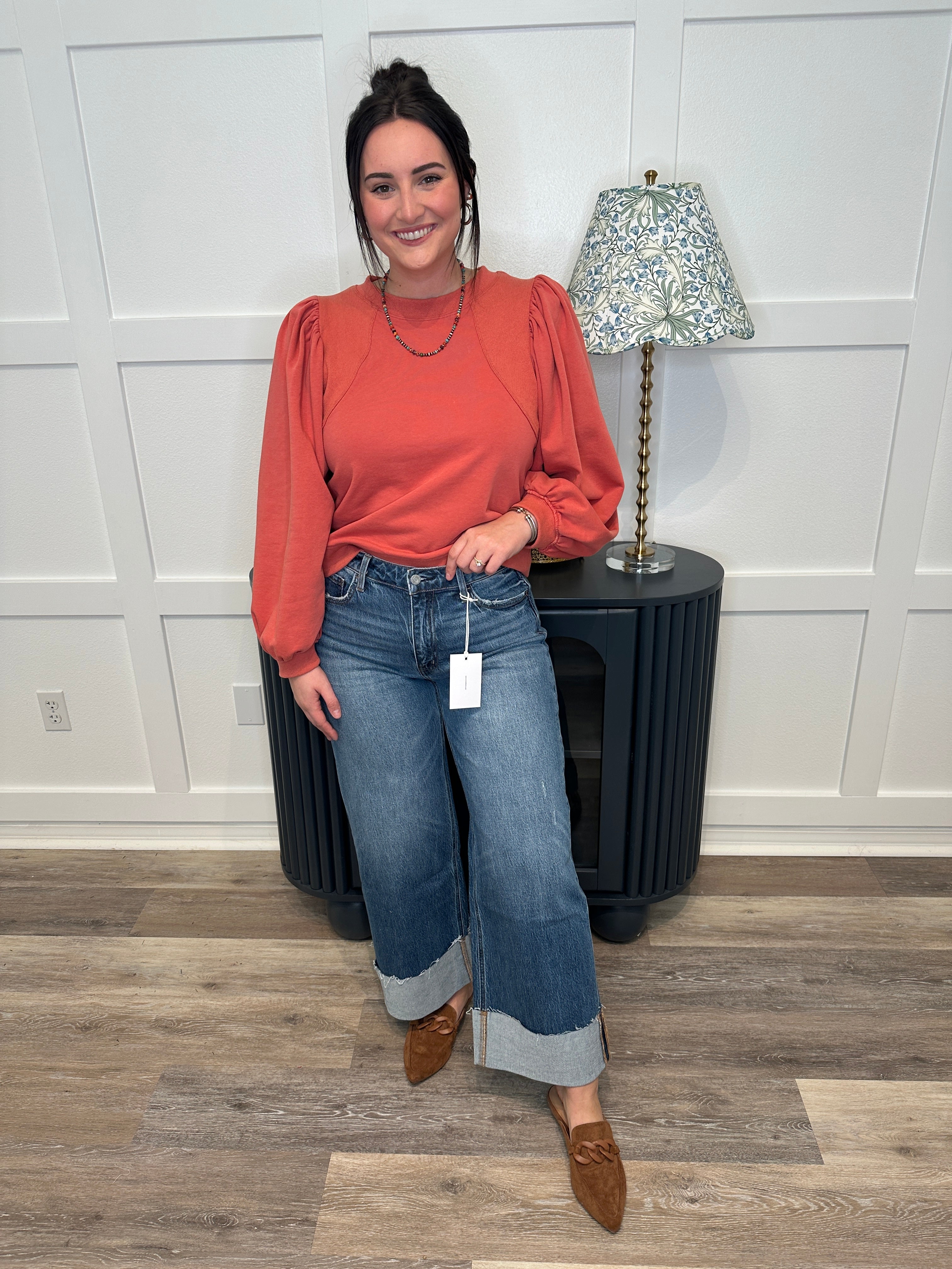 Vervet High Rise Cuffed Ankle Jeans