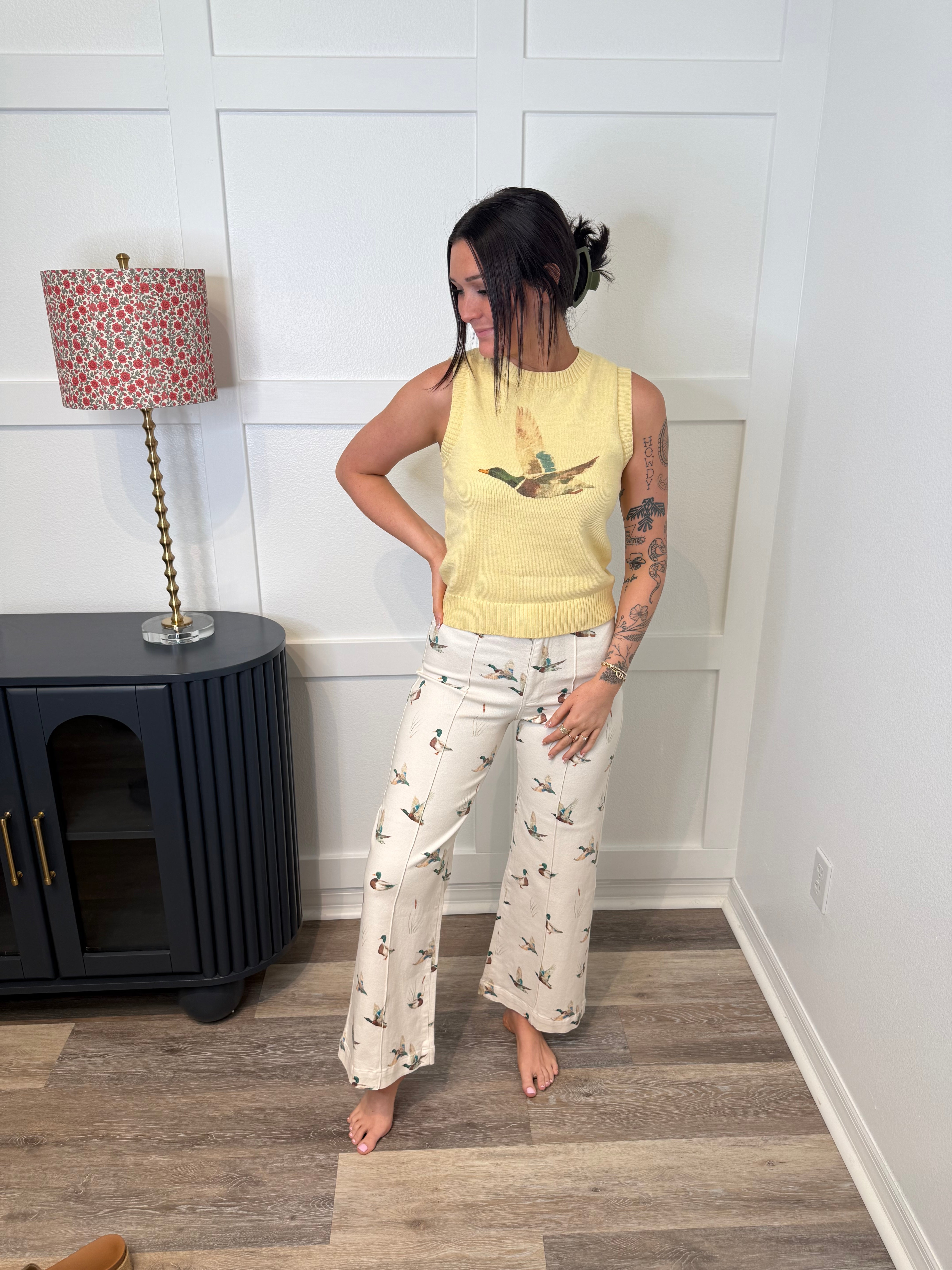 Mallard Stretch Wide Leg Jeans