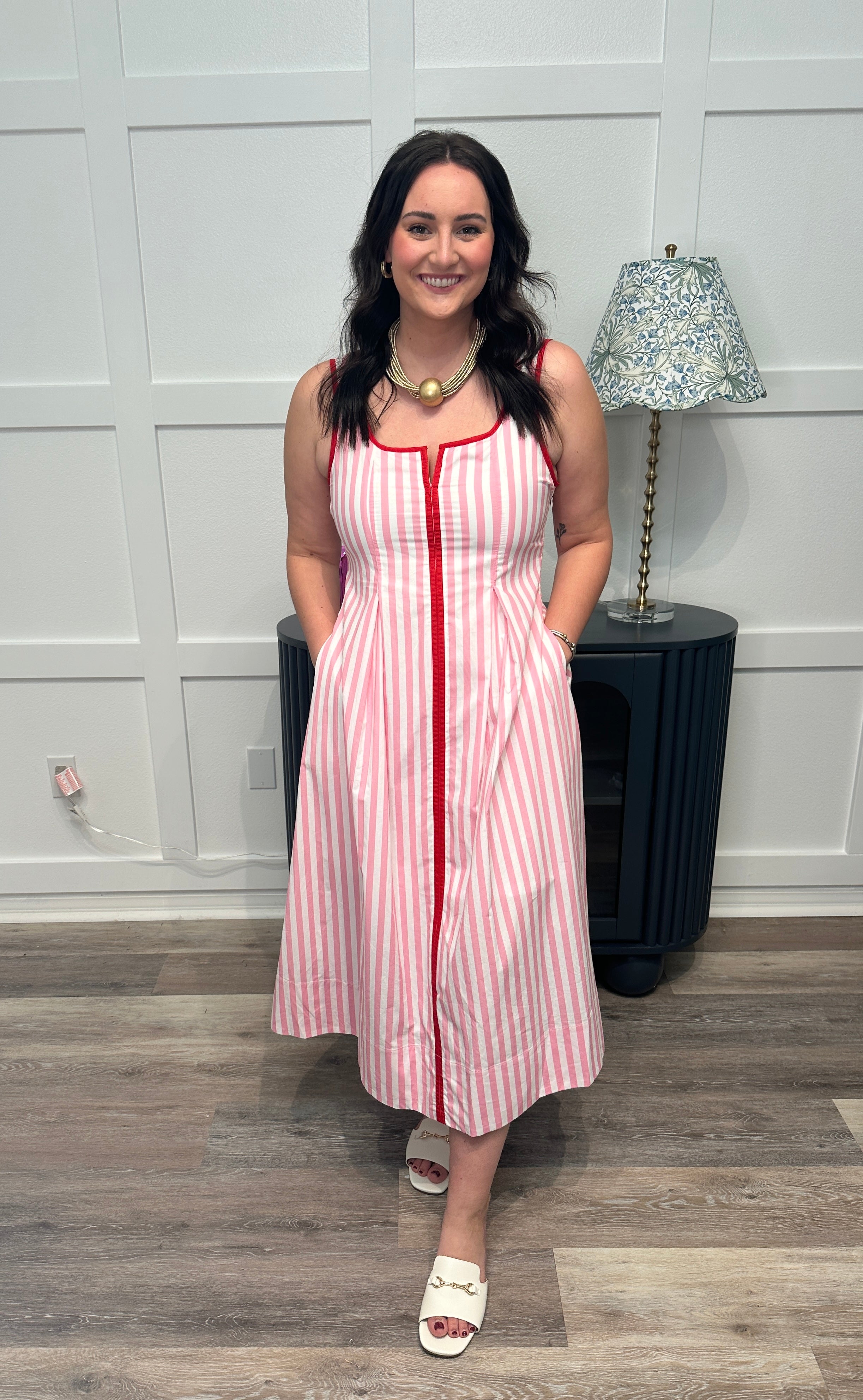 Pink Pop Striped Maxi