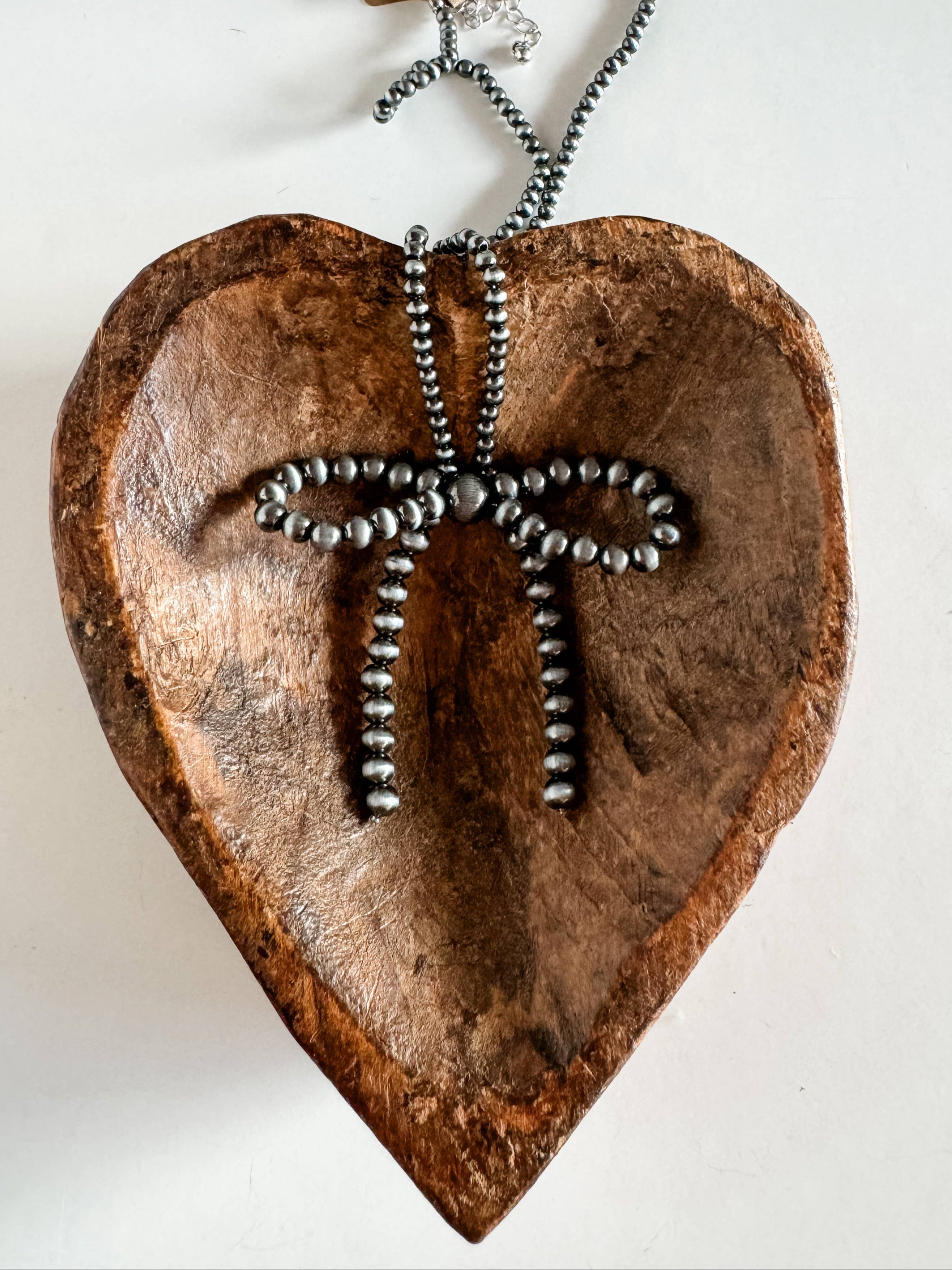 Western Navajo Bead Bow Necklace