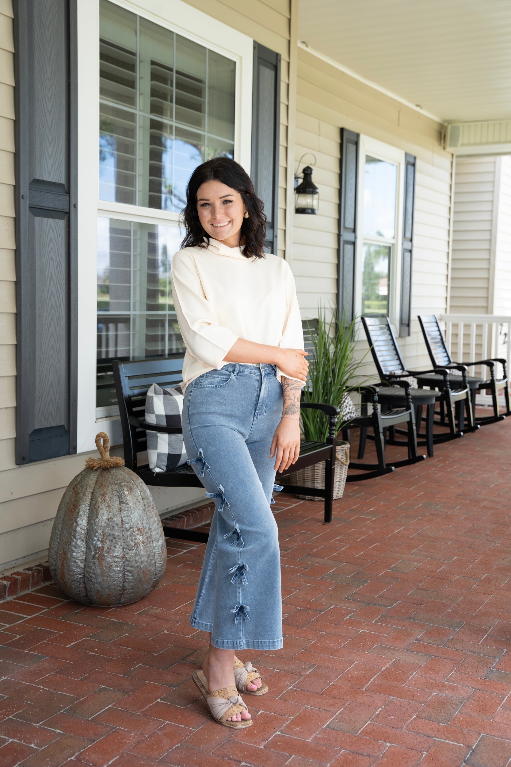 Morgan Miller modeling Denim & Magnolias clothing