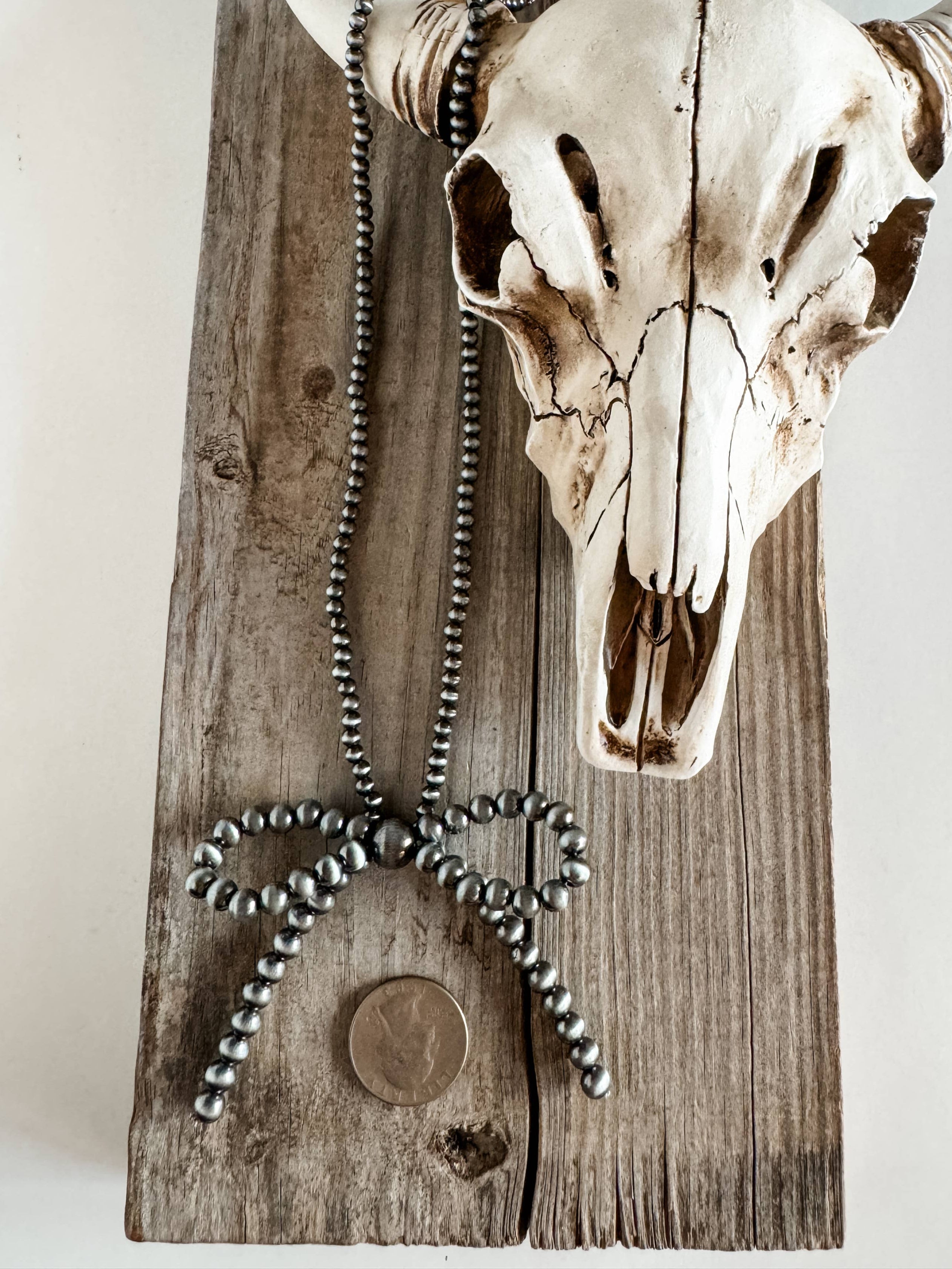 Western Navajo Bead Bow Necklace