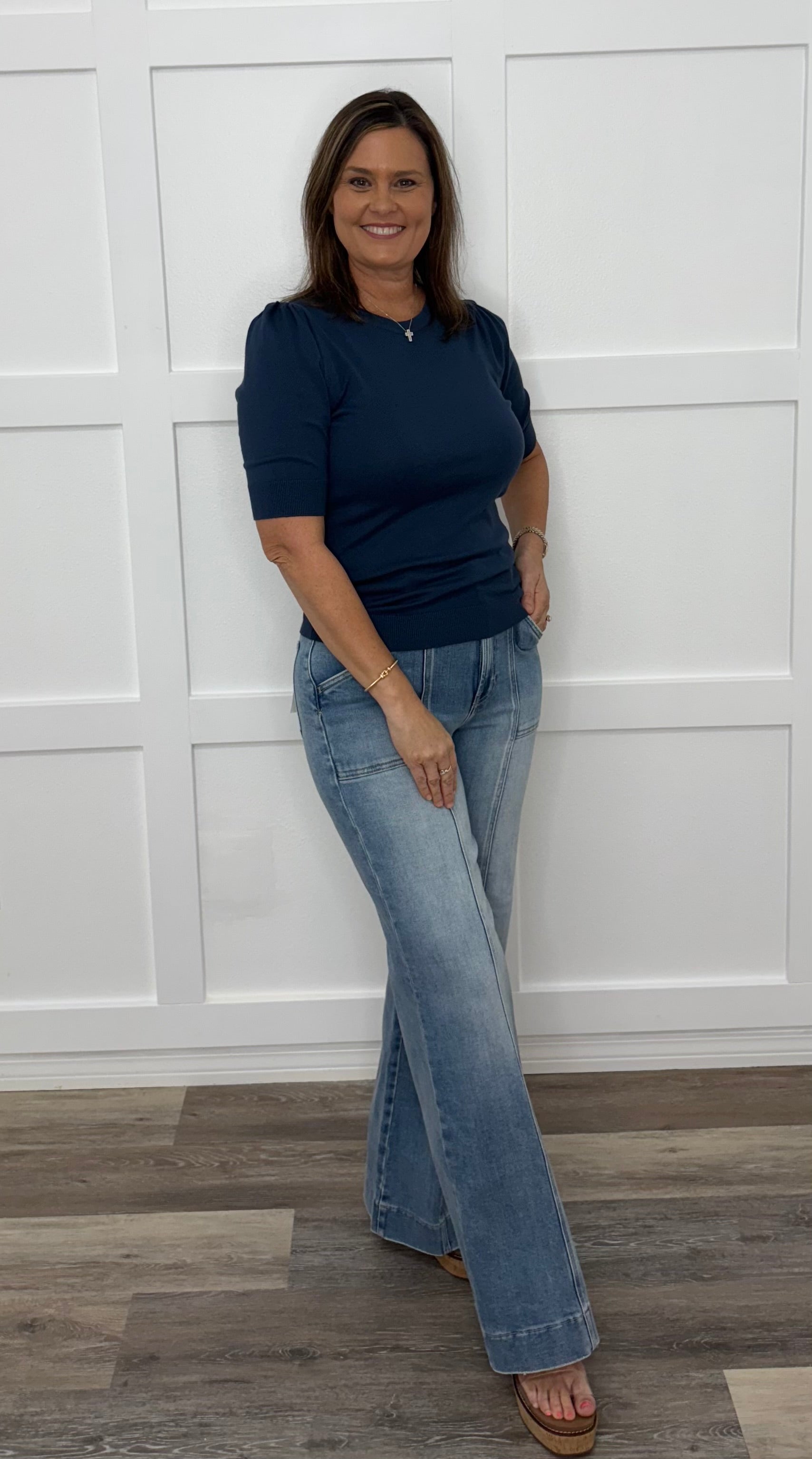 The Soft Touch Sweater Top Teal