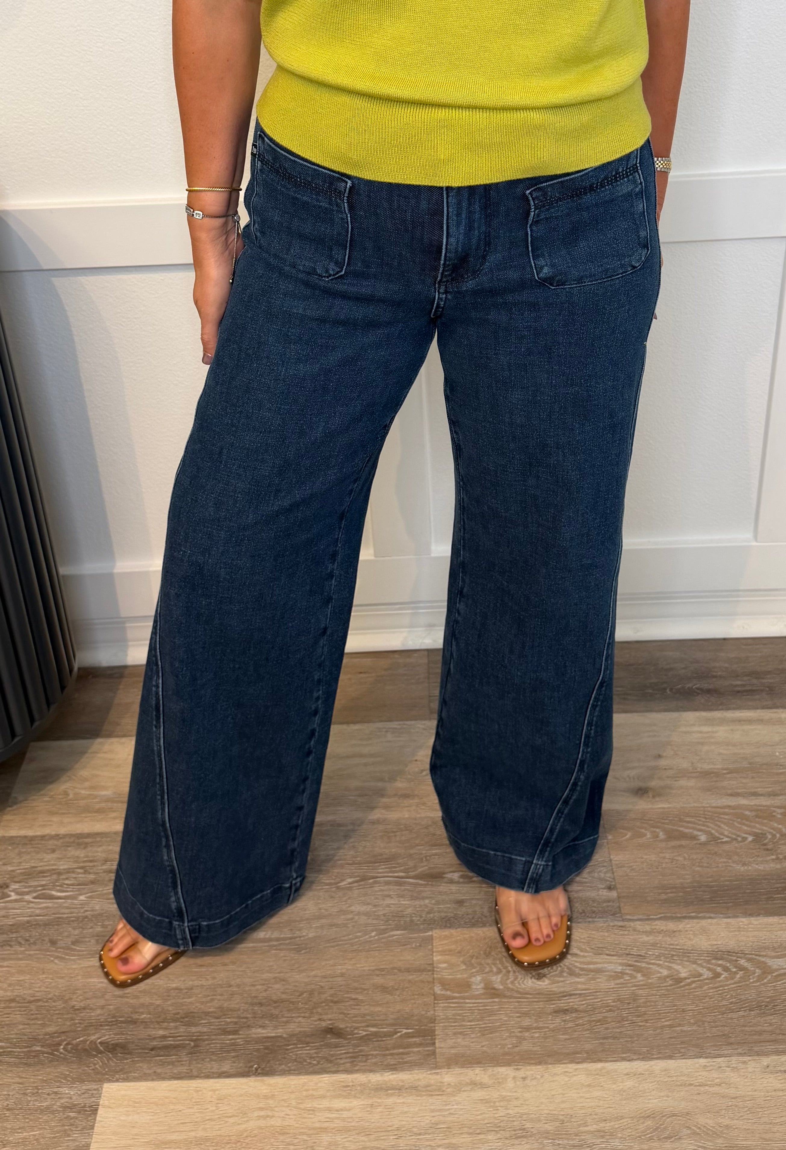 JUDY BLUE Uptown Patch Pocket Jeans