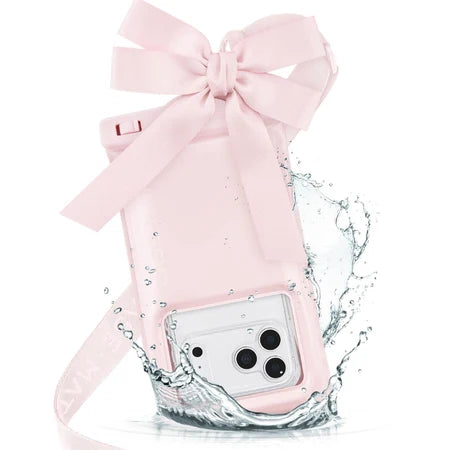 CASE MATE Waterproof Floating Pouch Ballet Pink Bow
