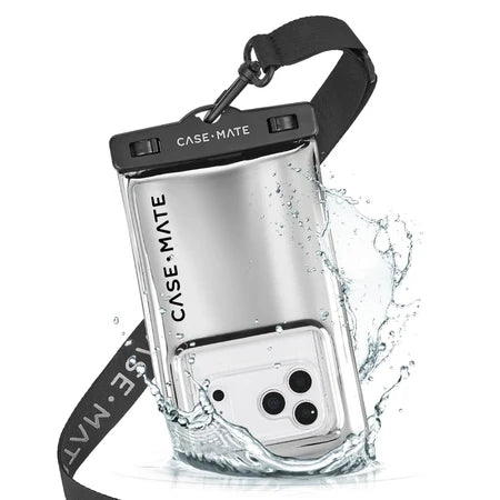 CASE MATE Waterproof Floating Case- Silver Chrome