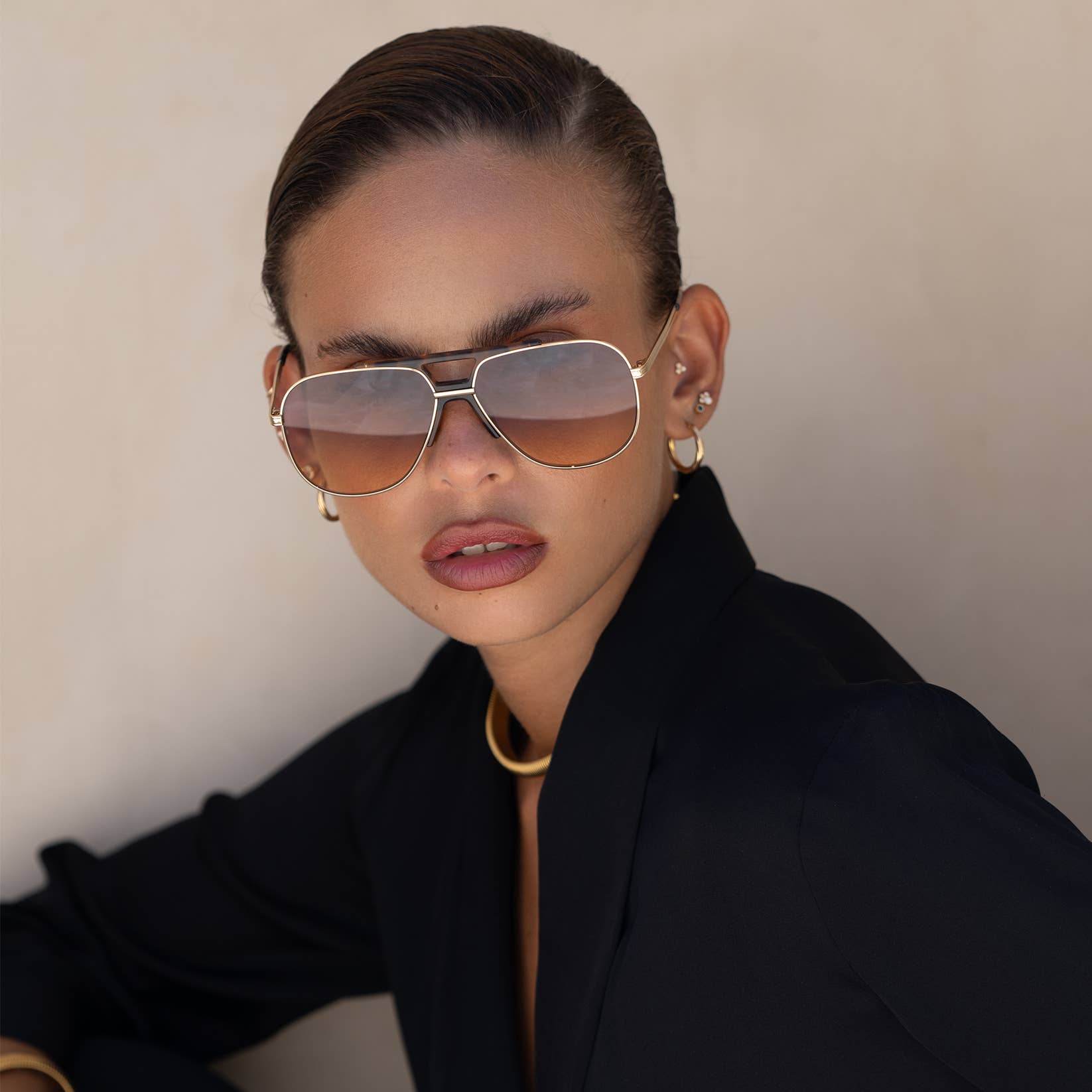 Logan Aviator Unisex Sunglasses