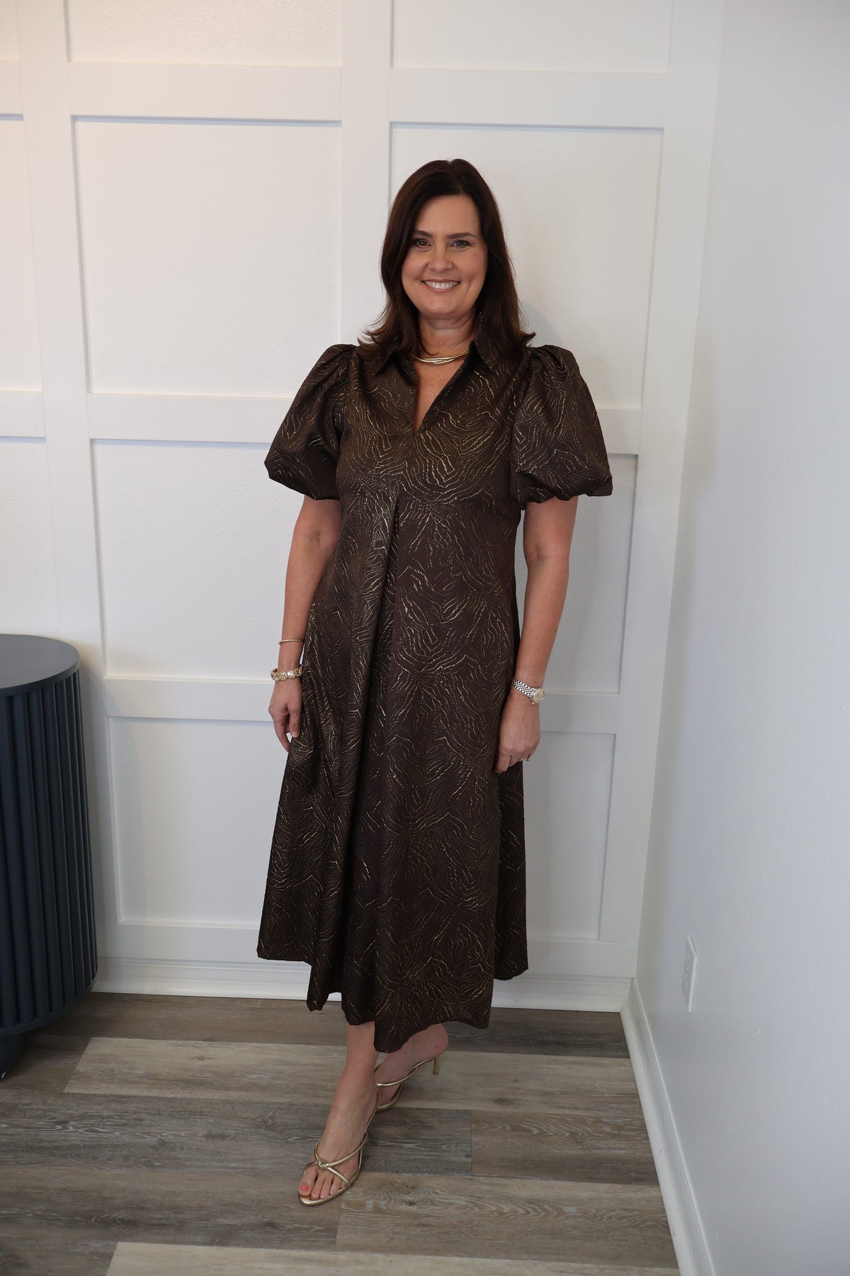 Golden Hour Chocolate Dress