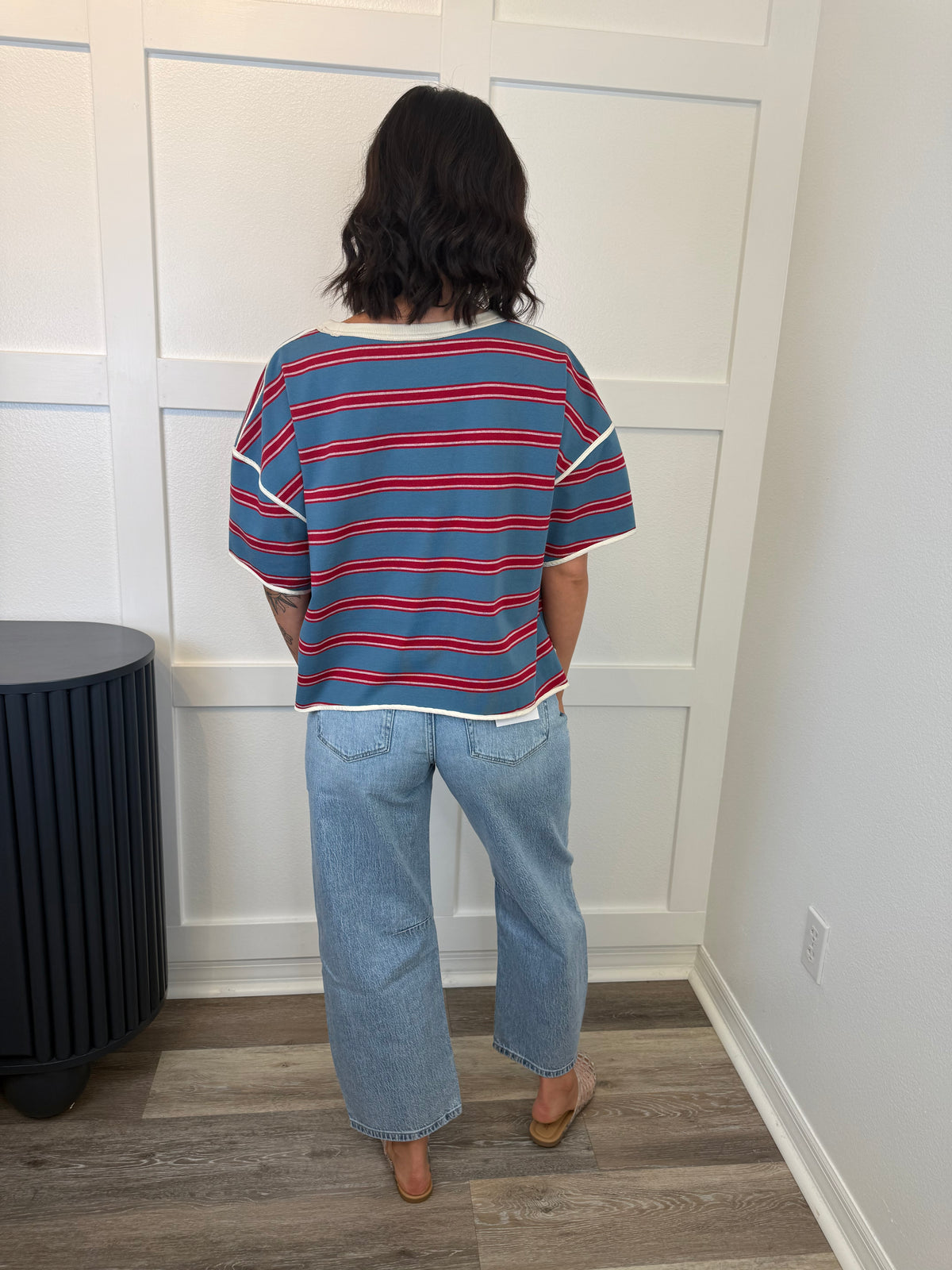 VERVET High Rise Barrel Jeans