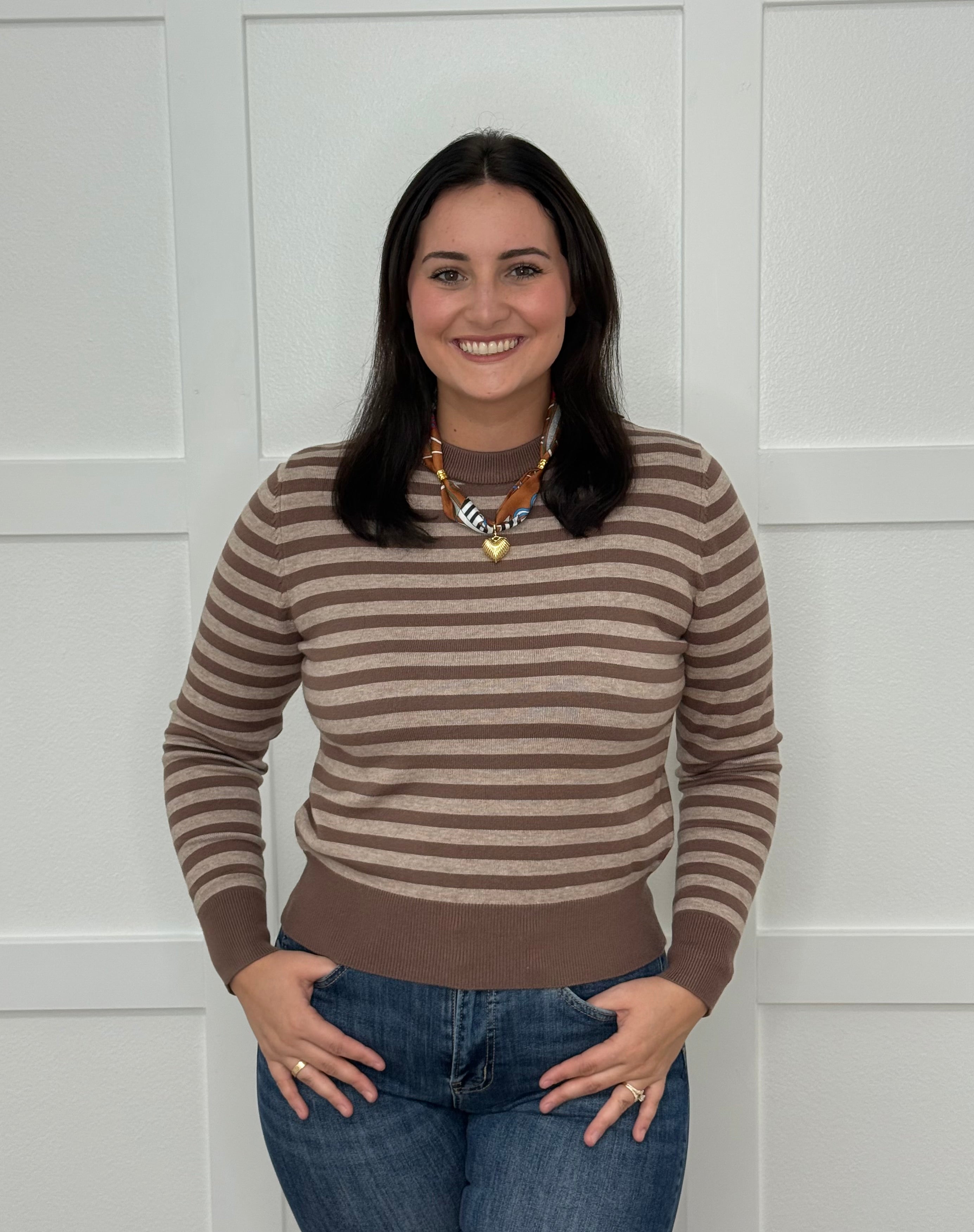 The Mocha Stripe Sweater