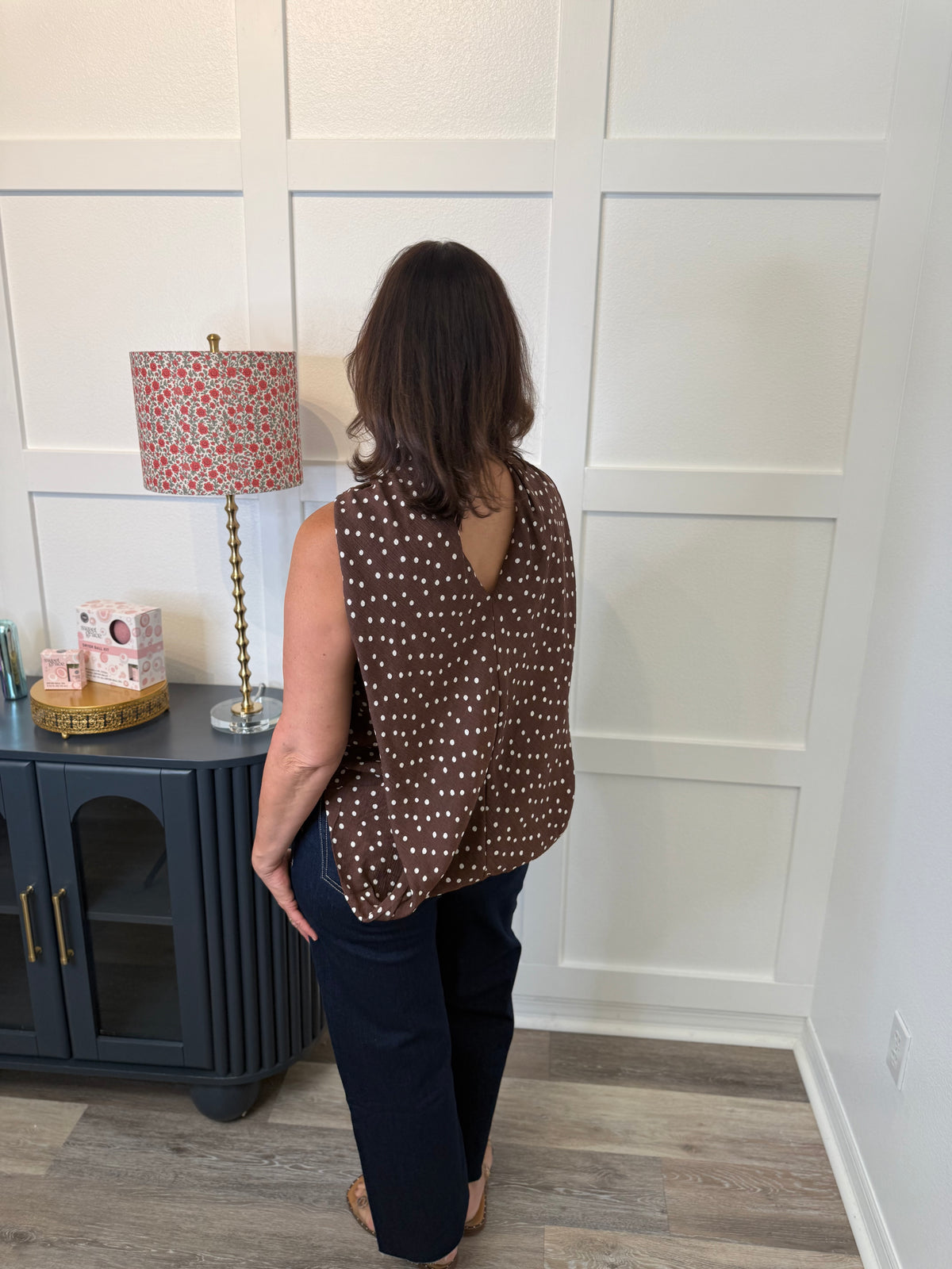 The Polka Dot Drape Top