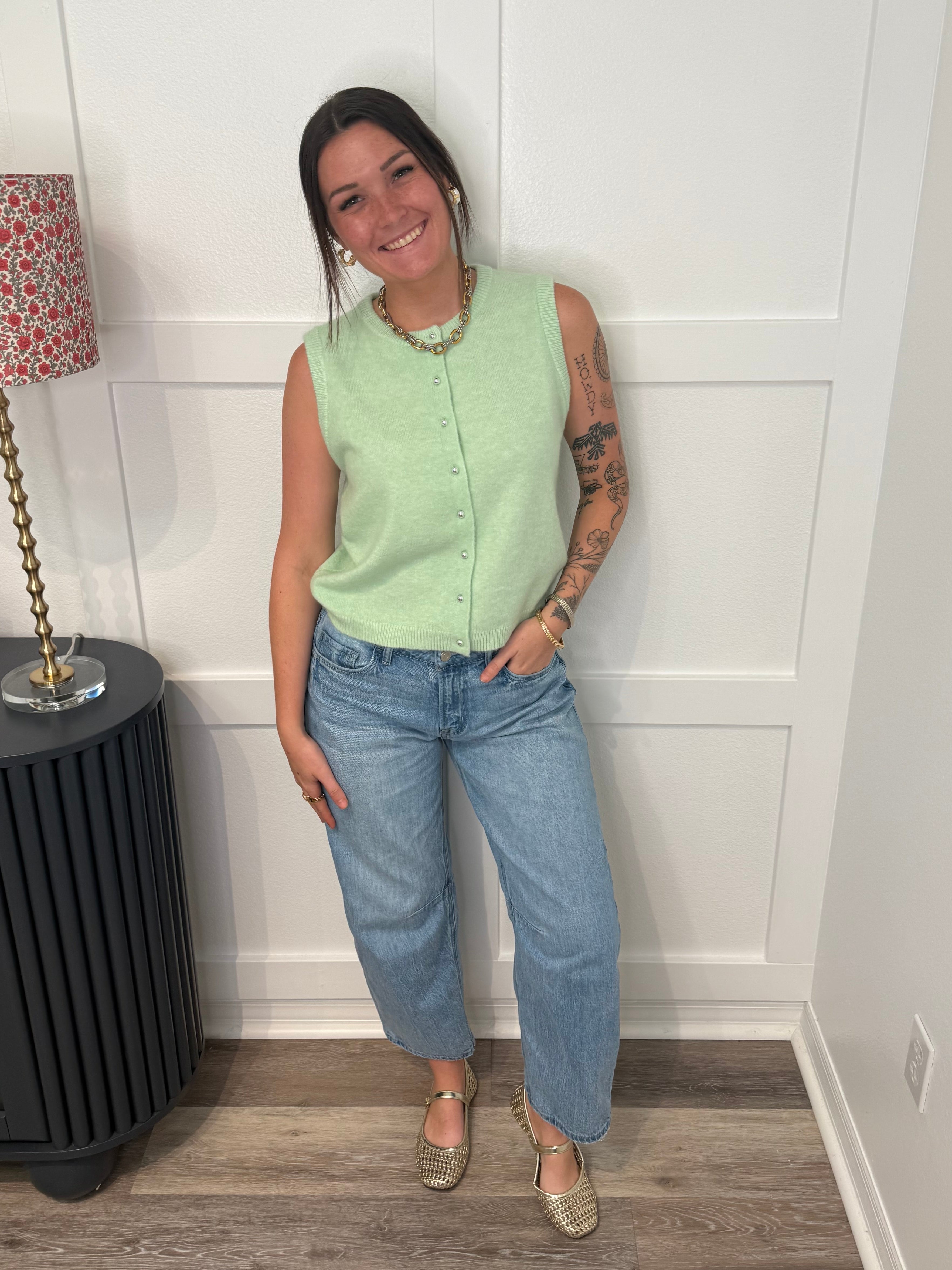 Lime Sweater Top