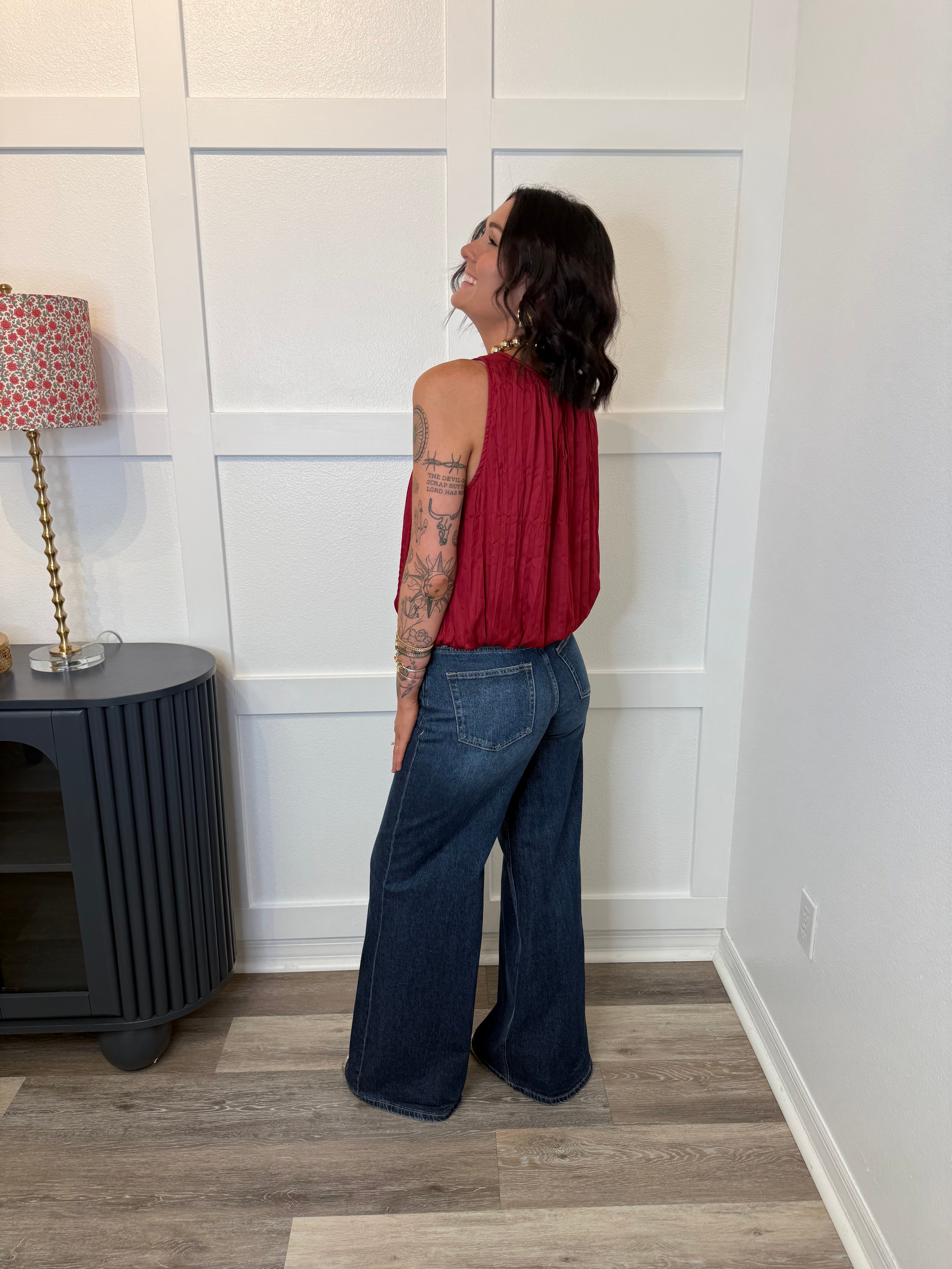 DRAGON FRUIT Pleated Blouse