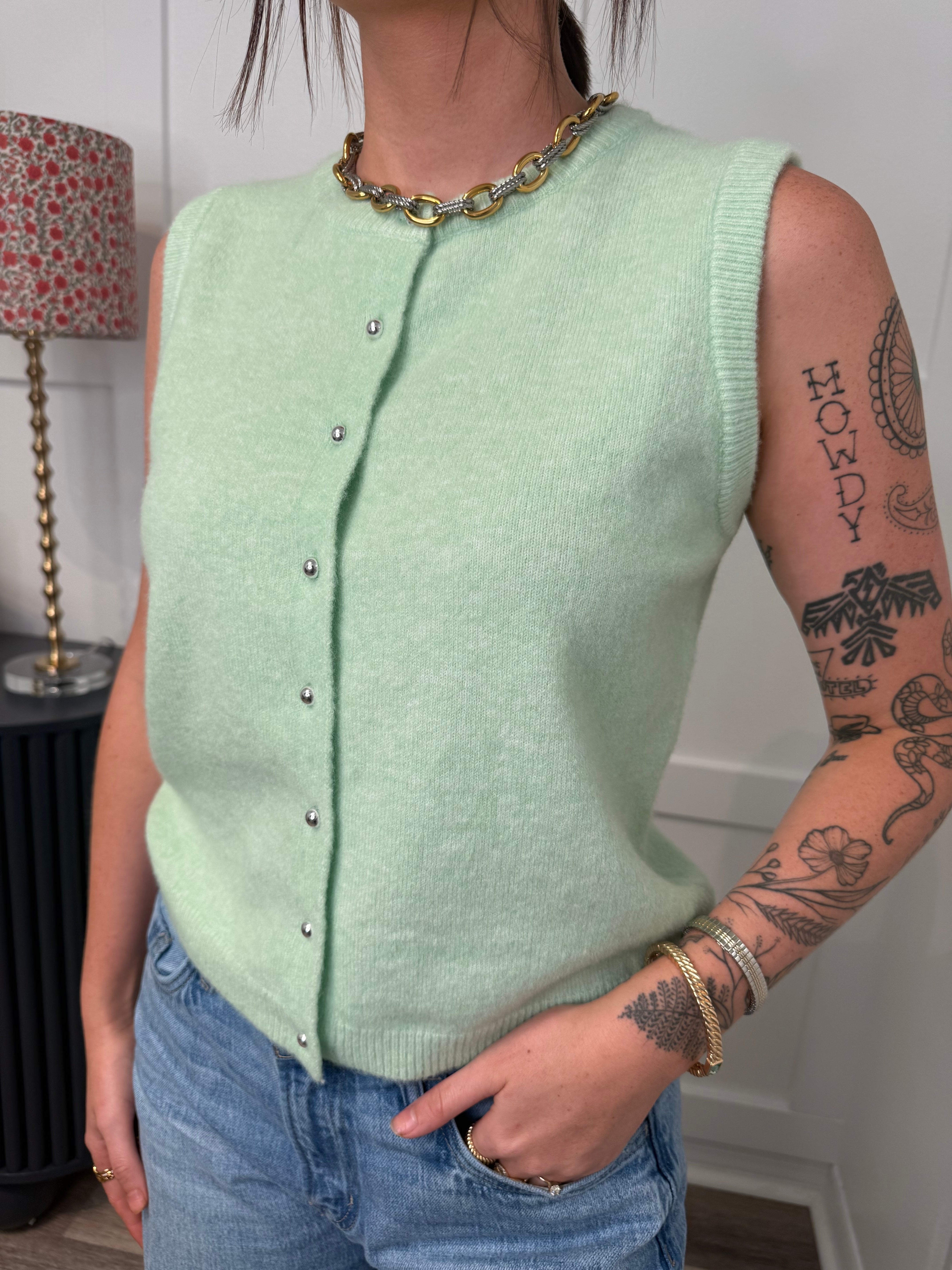 Lime Sweater Top