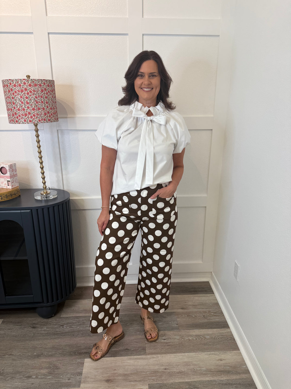 Brown Polka Dot Pants
