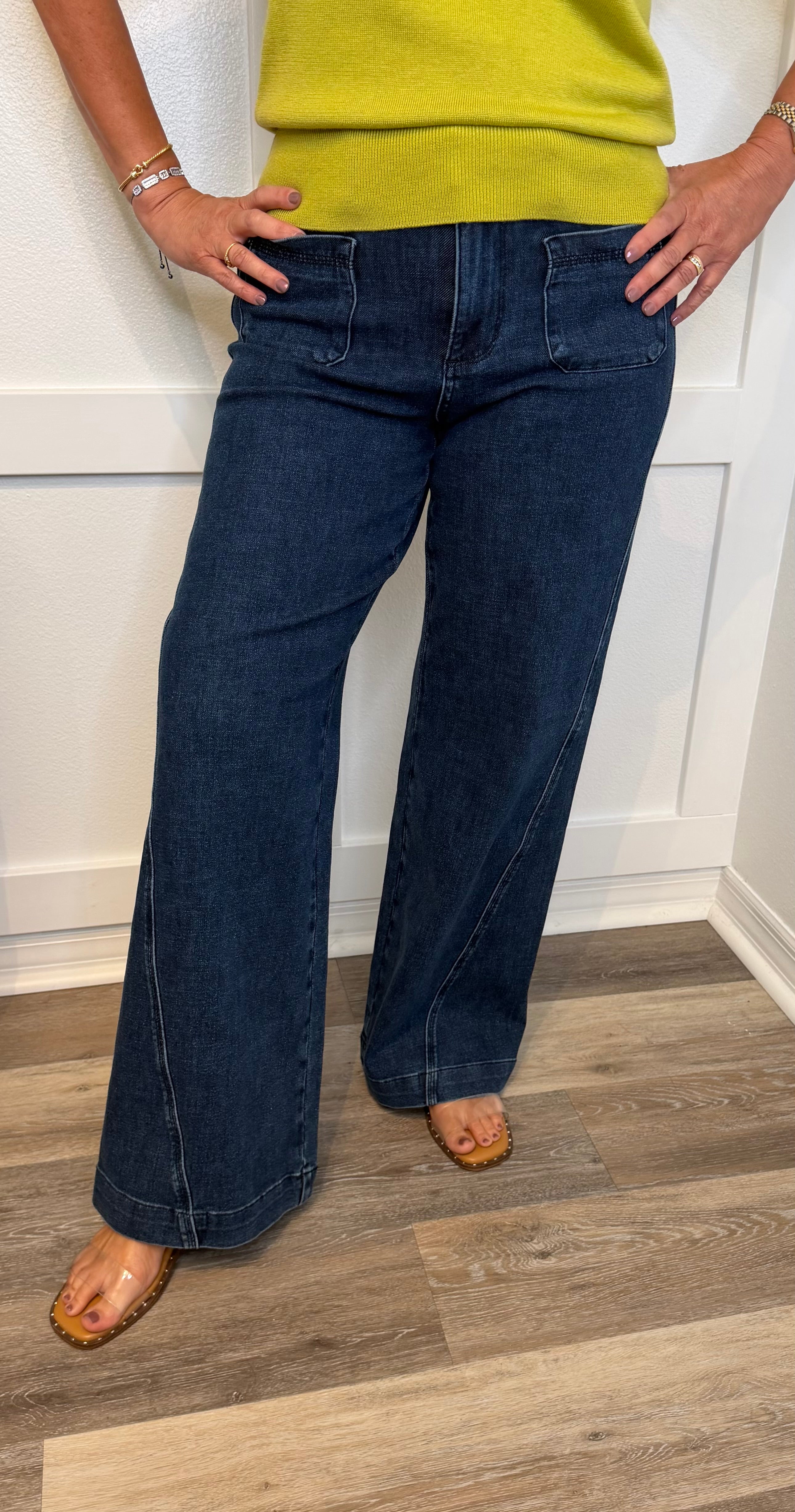 JUDY BLUE Uptown Patch Pocket Jeans