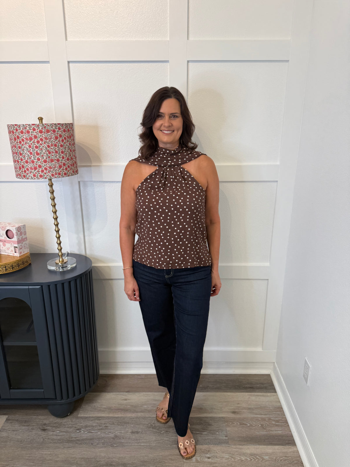 The Polka Dot Drape Top