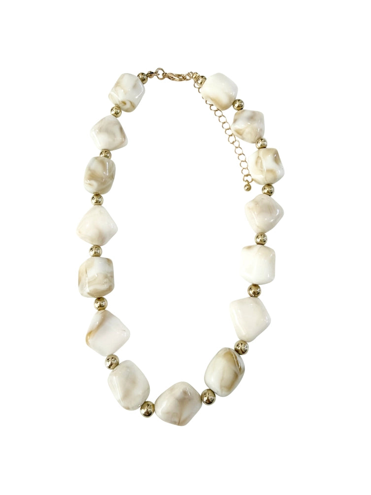 Evelyn Necklace Cream