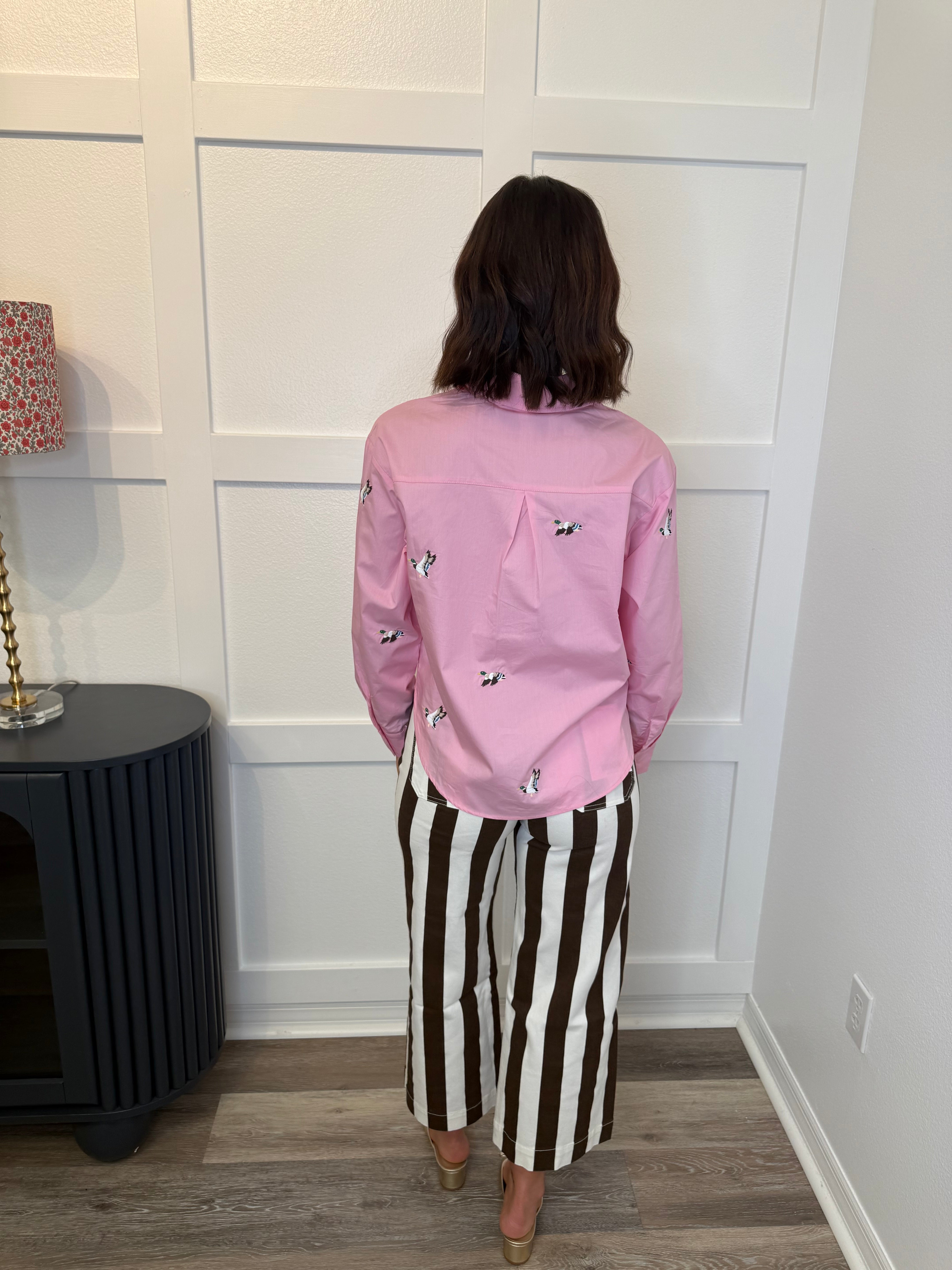 Embroidered Duck Blouse